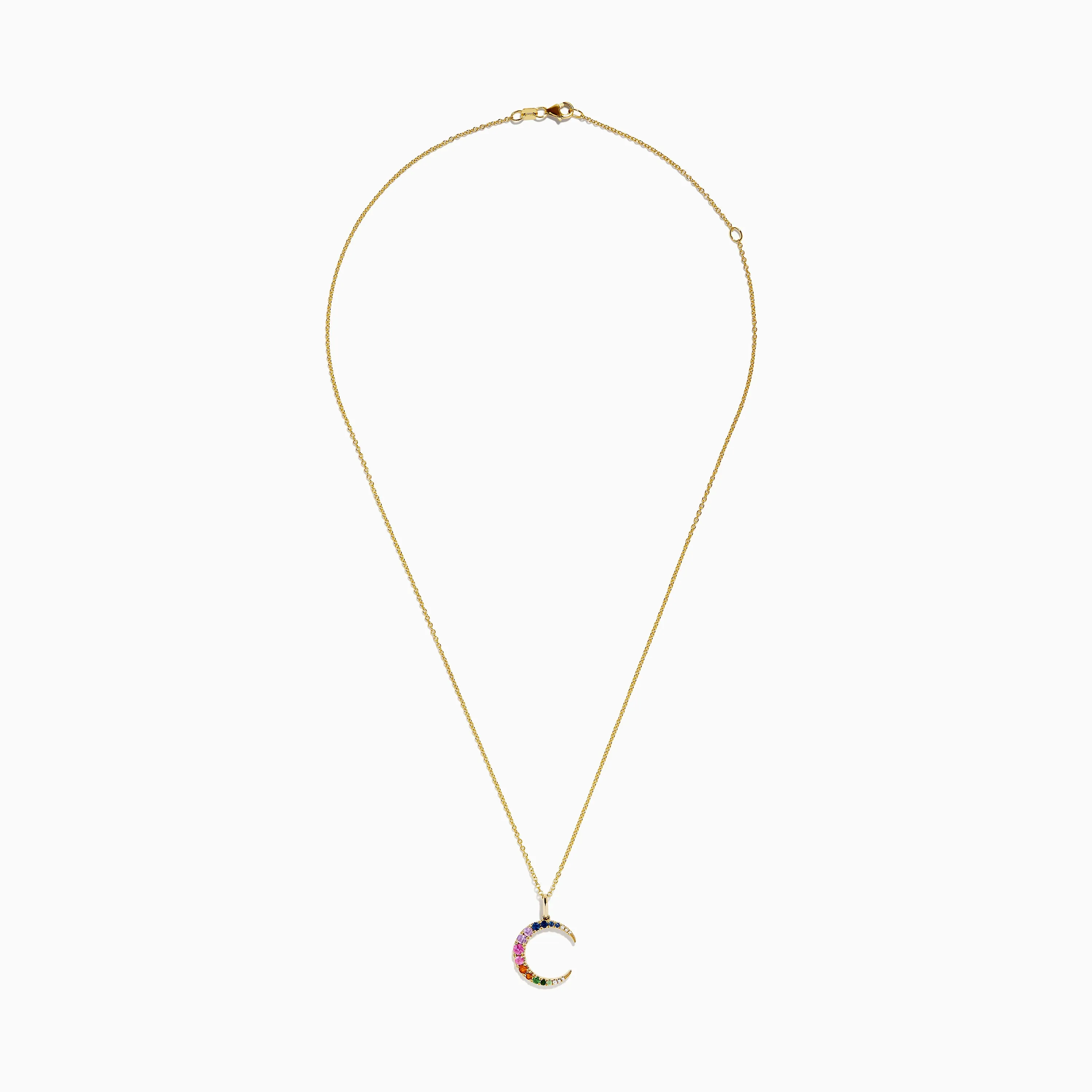 Watercolors 14K Yellow Gold Multi Sapphire and Diamond Pendant sold by Effy product image thumbnail 2