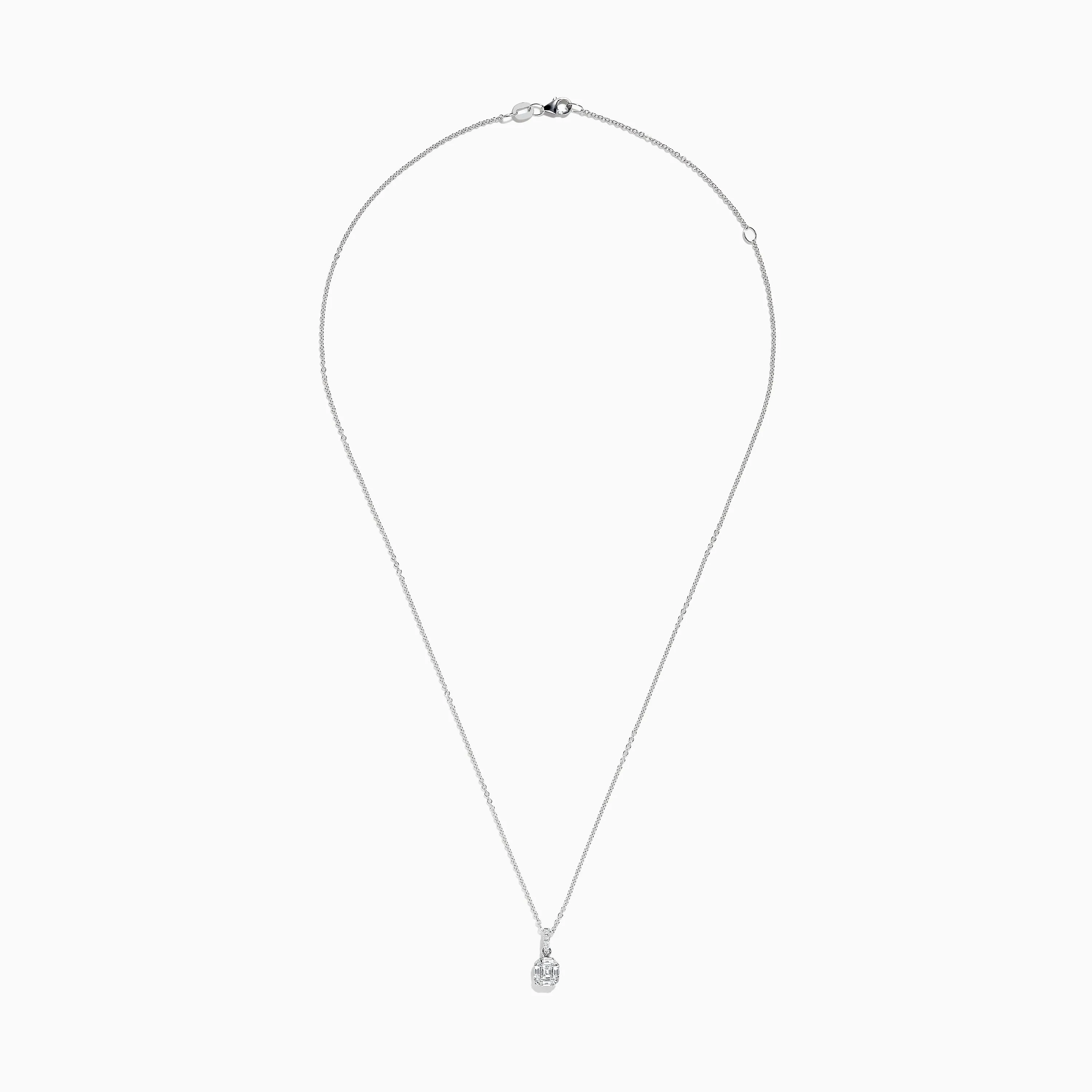 Classique 14K White Gold Diamond Pendant sold by Effy product image thumbnail 2