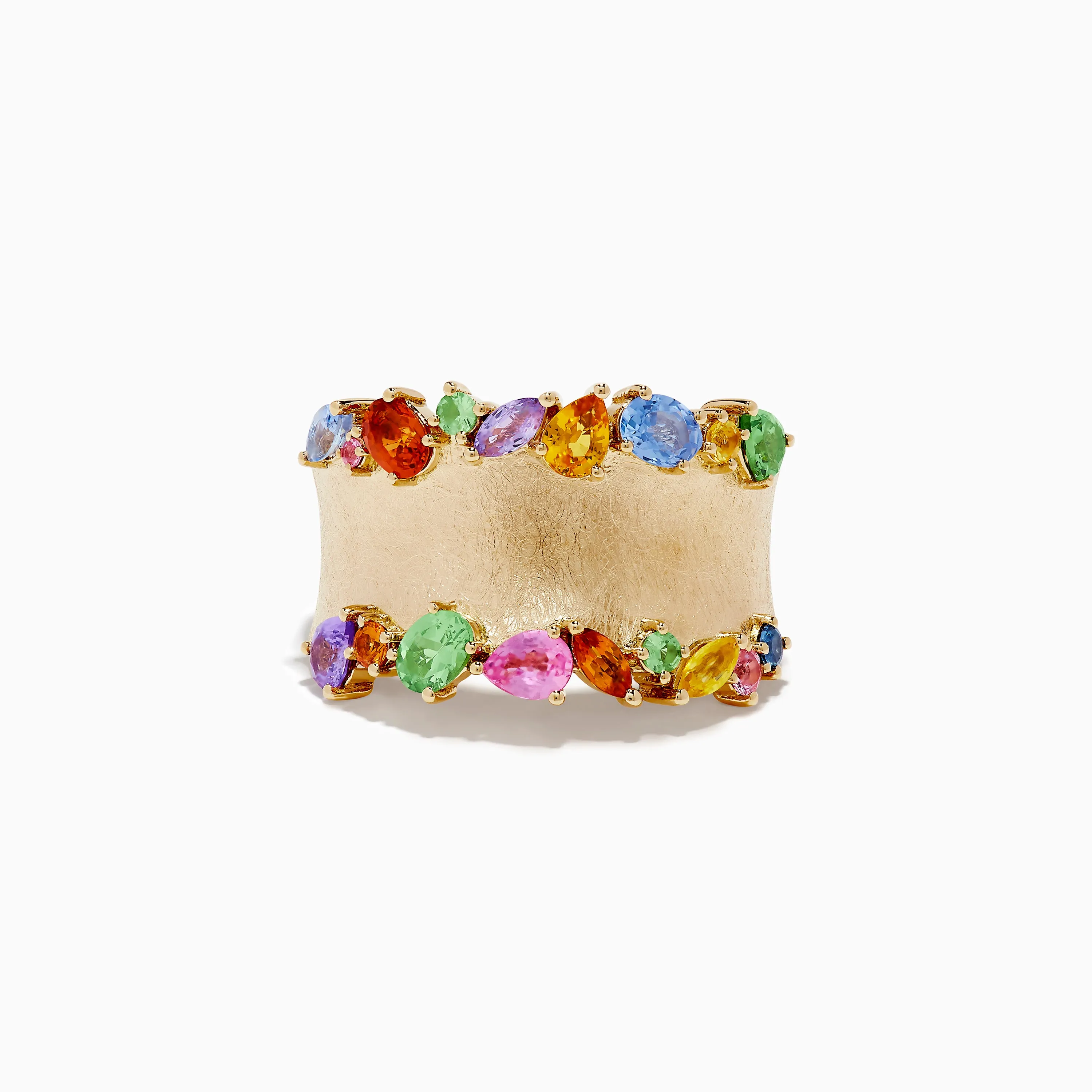 Watercolors 14K Yellow Gold Multi Sapphire Ring sold by Effy