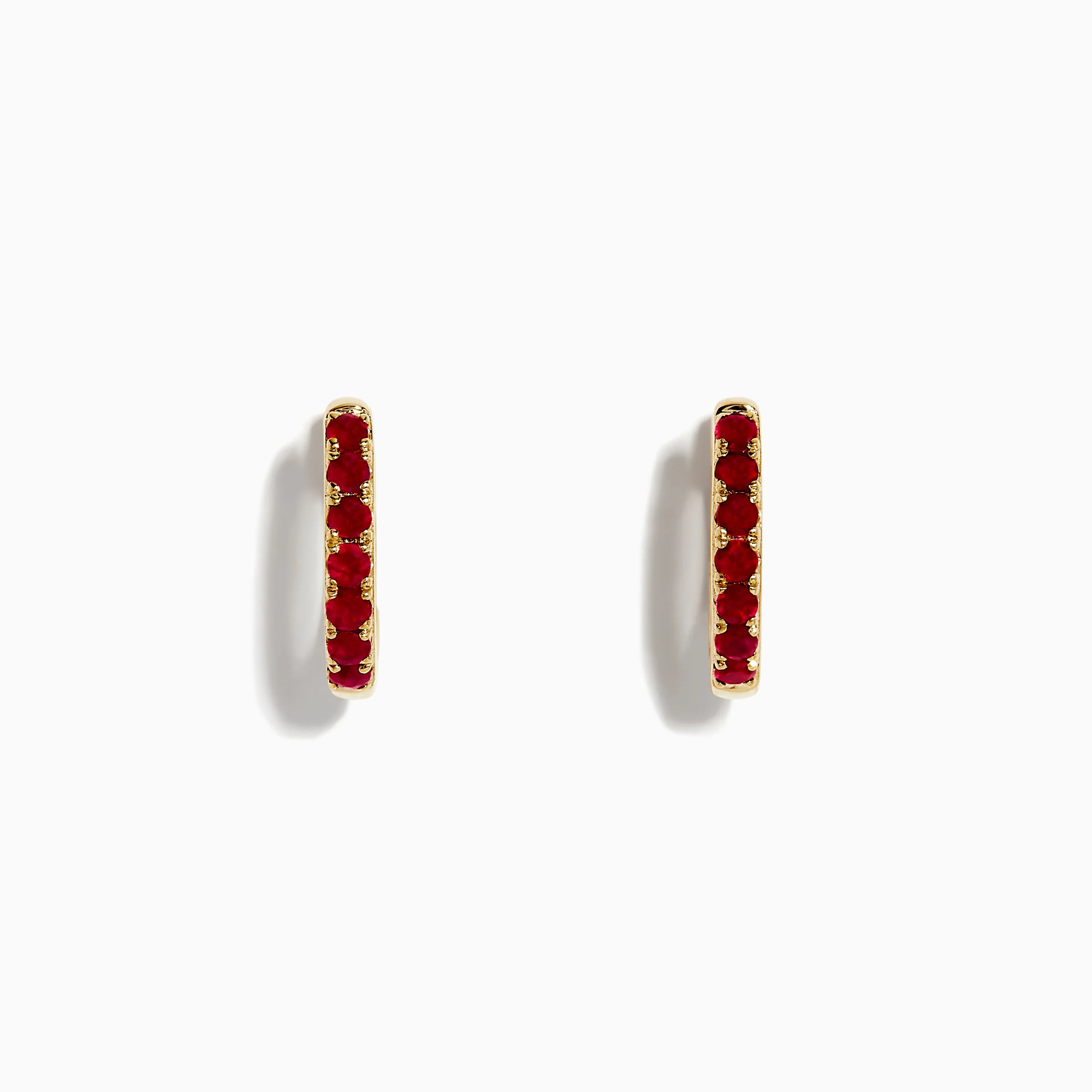 Ruby Royale 14k Yellow Gold Ruby Huggie Earrings sold by Effy