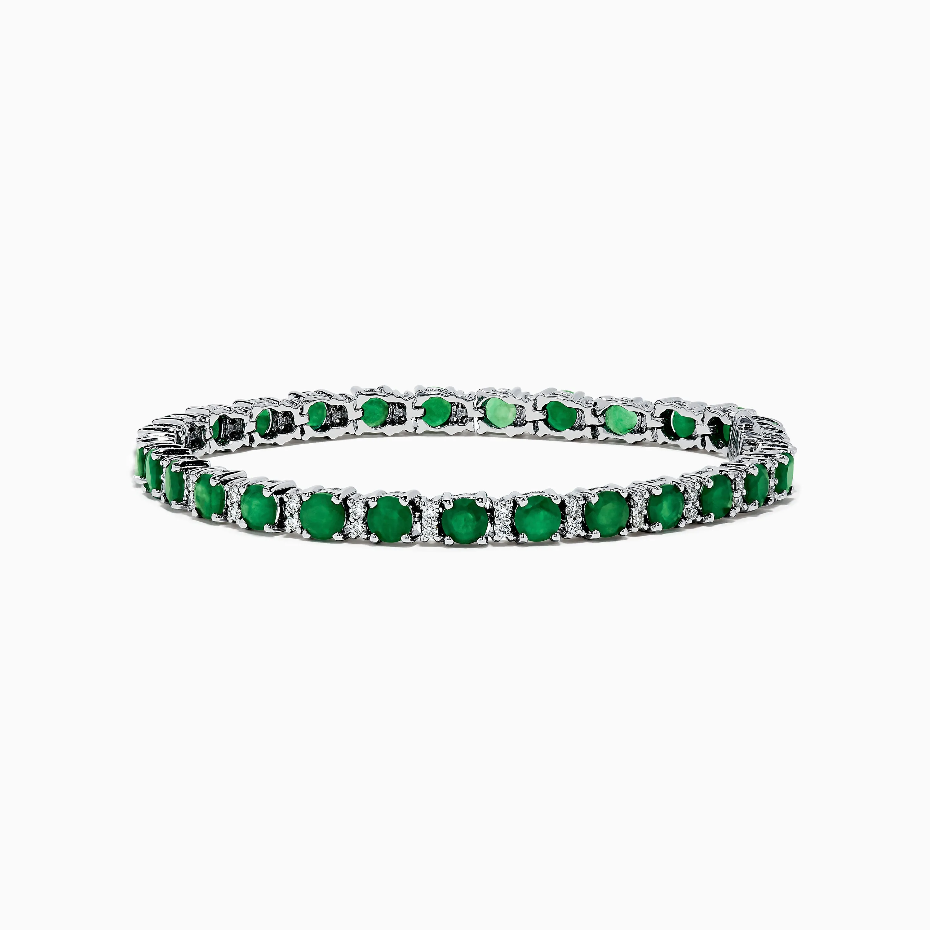 Brasilica 14K White Gold Emerald Tennis Bracelet sold by Effy