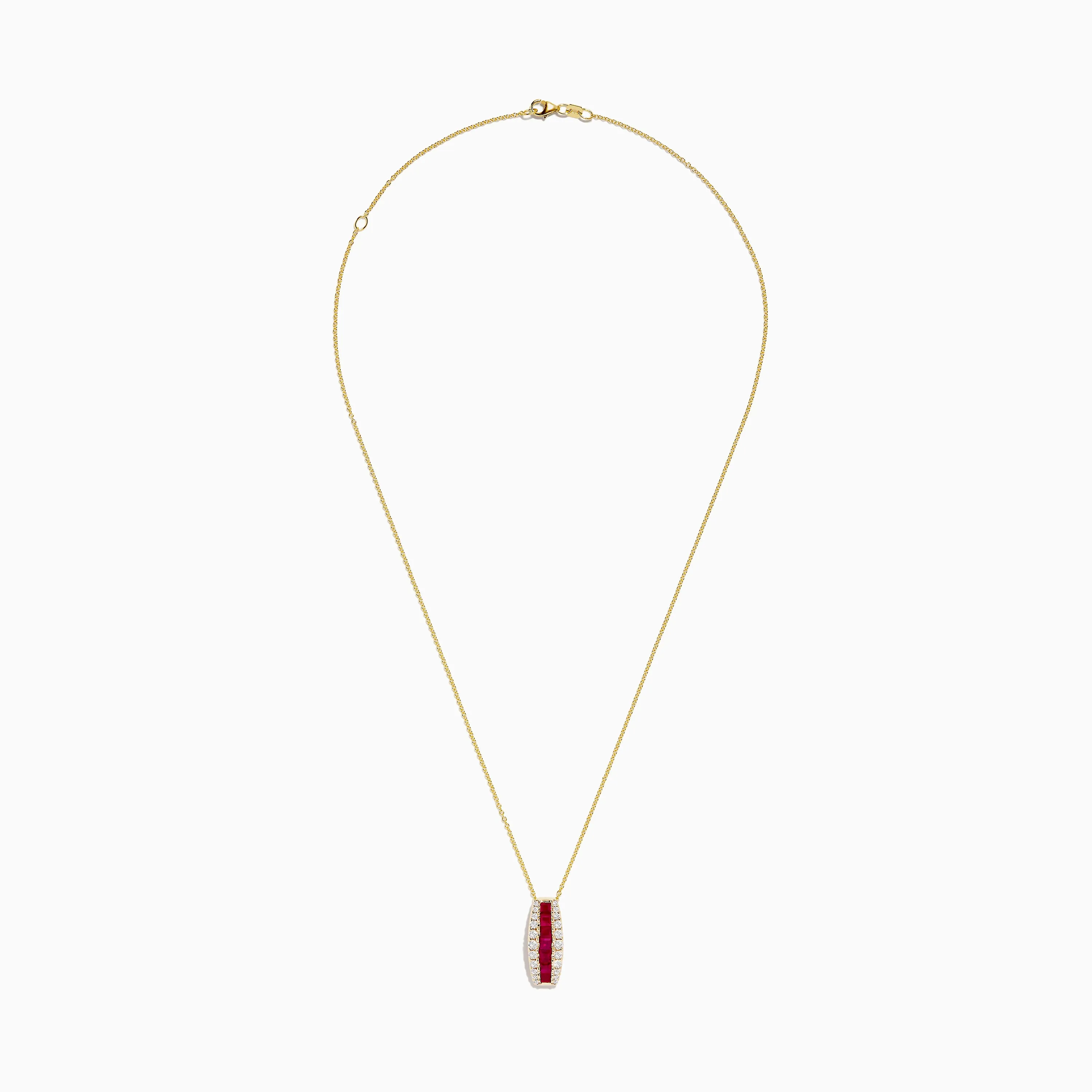 Ruby Royale 14K Yellow Gold Ruby and Diamond Pendant sold by Effy product image thumbnail 2