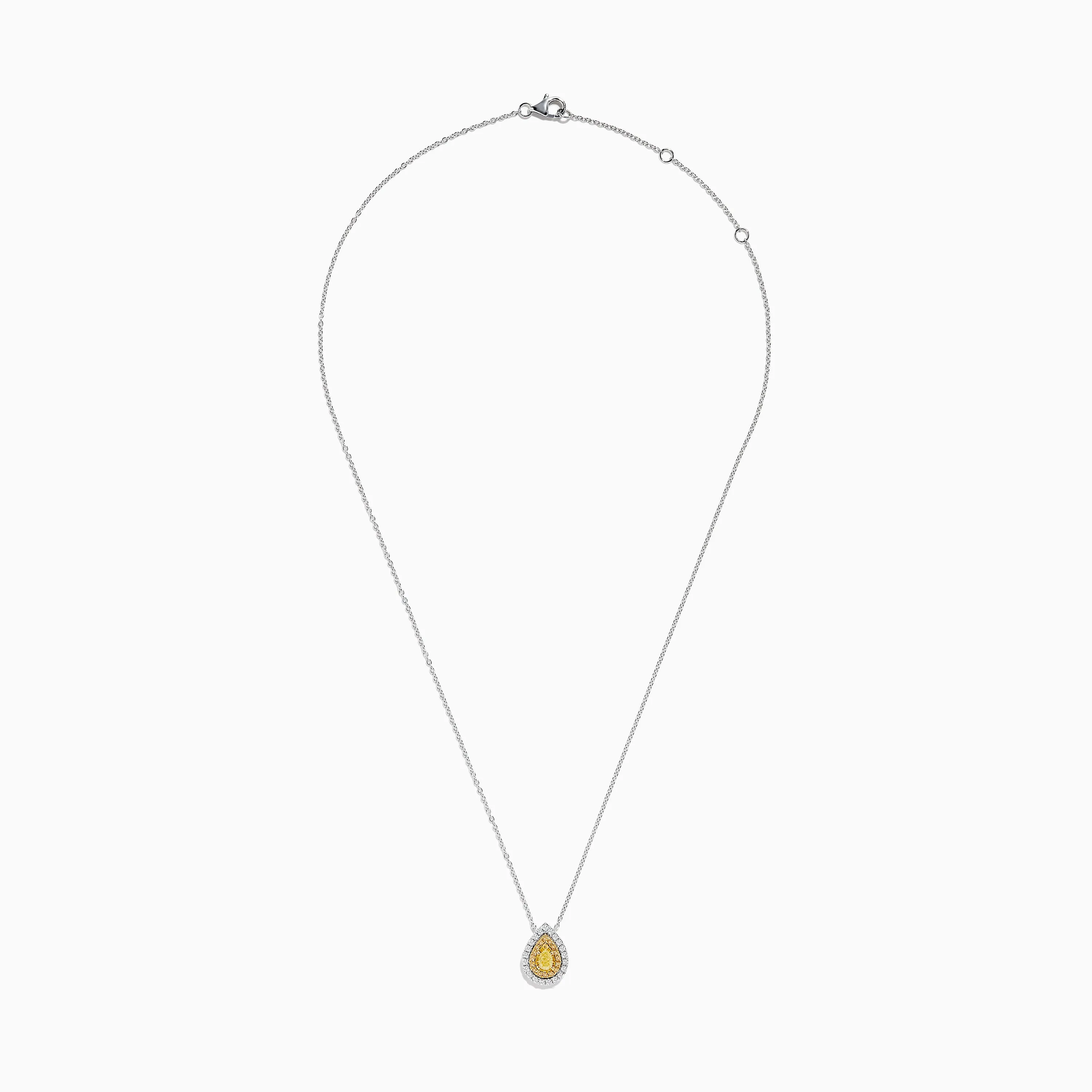 Canare 14K Two-Tone Gold Pear Shaped Yellow Diamond Pendant sold by Effy product image thumbnail 2