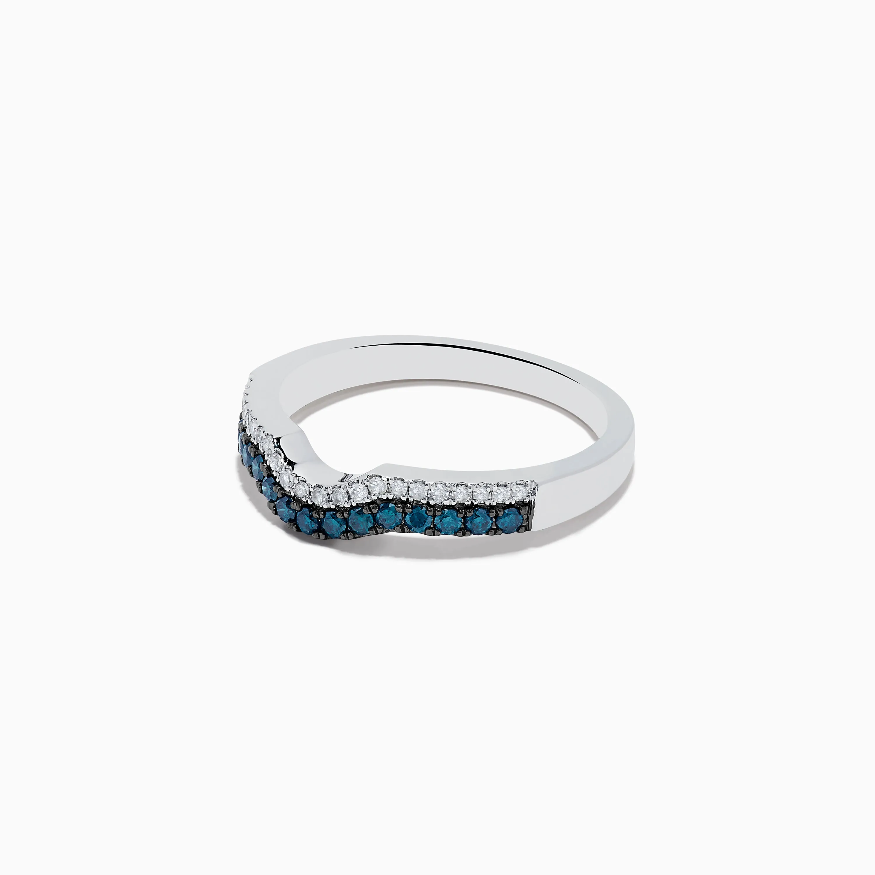 Bella Bleu 14K White Gold Blue and White Diamond Ring sold by Effy product image thumbnail 2