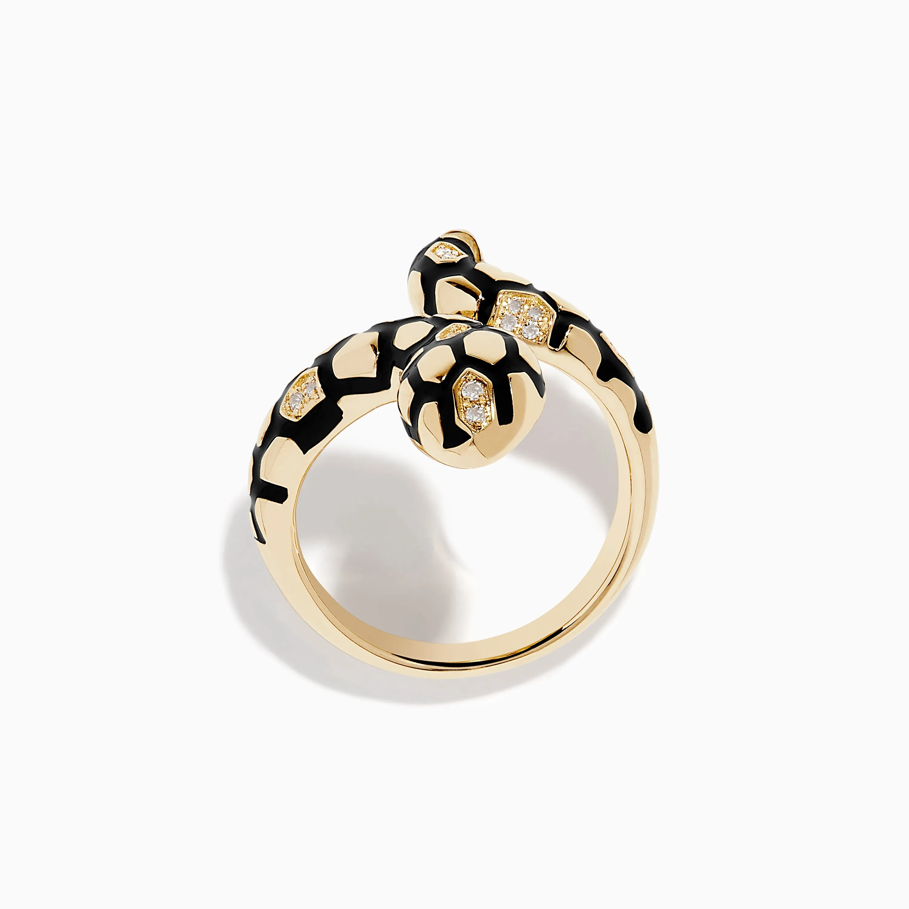 Safari 14K Yellow Gold Diamond and Enamel Ring sold by Effy product image thumbnail 3