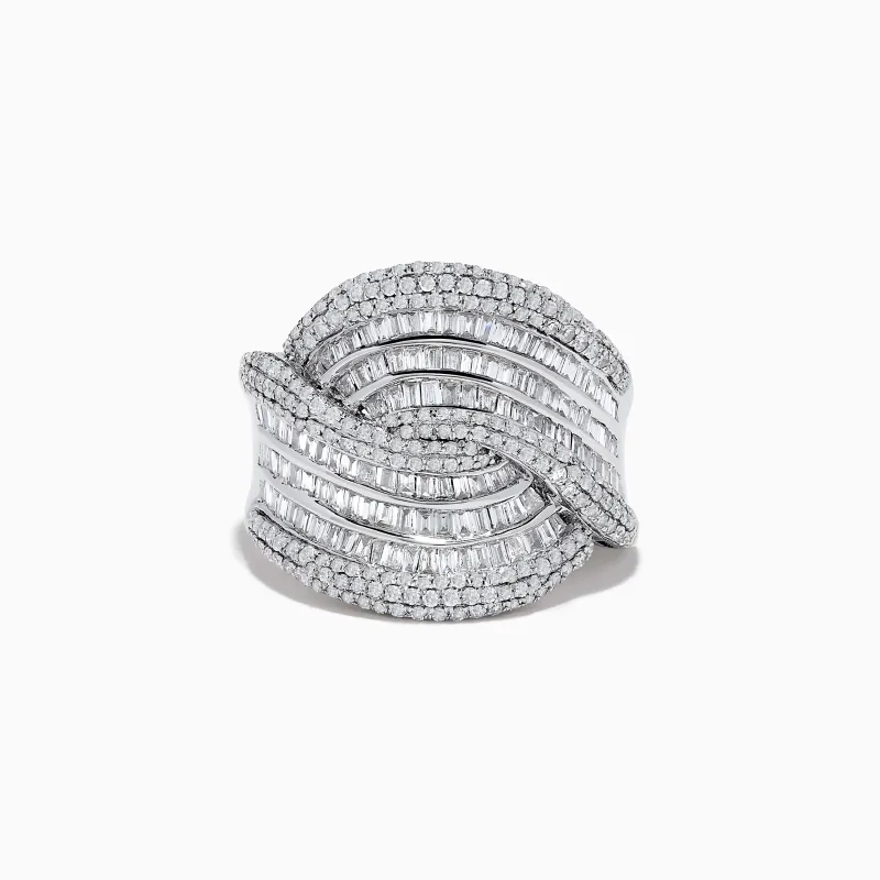 14K White Gold Diamond Statement Ring sold by Effy