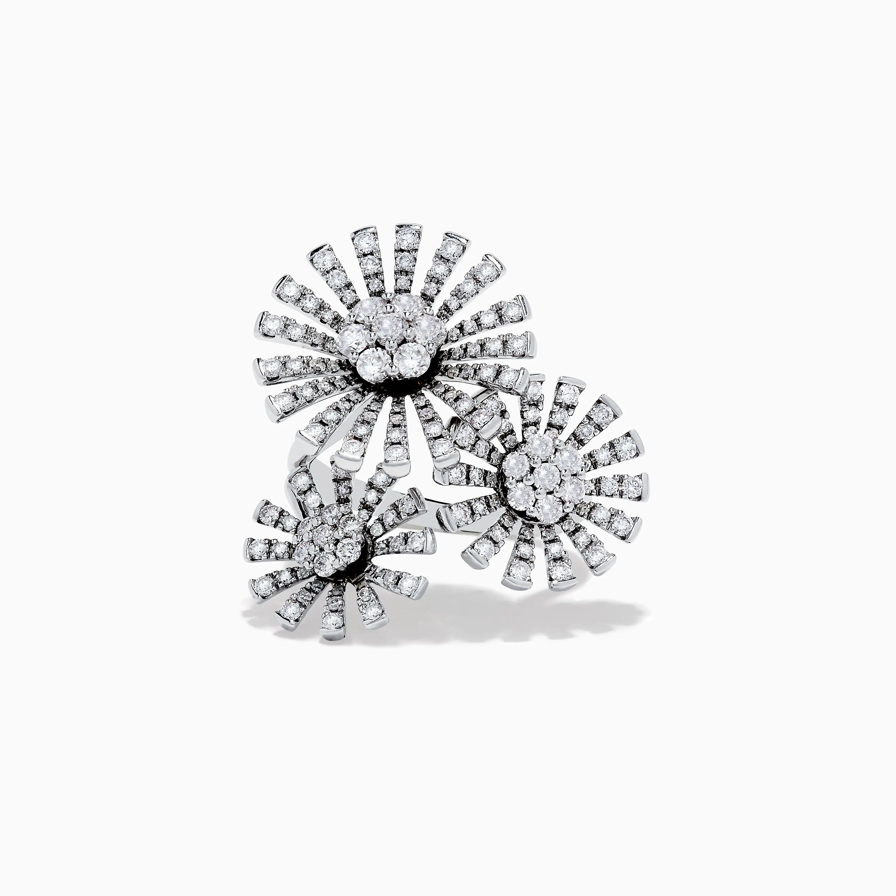 Bouquet 14K White Gold Flower Ring 1.59 TCW sold by Effy