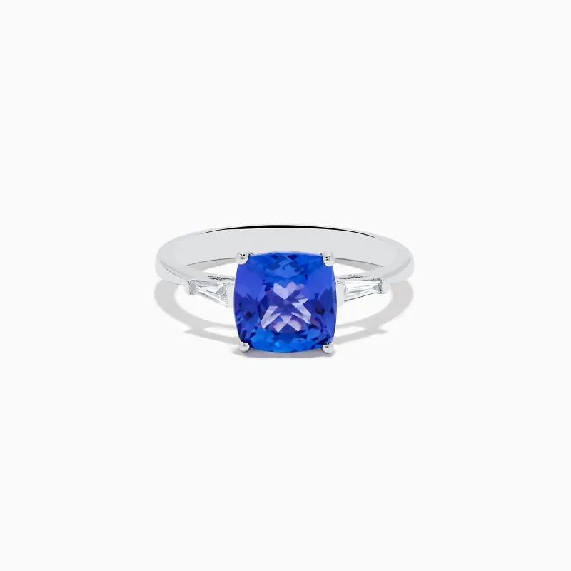 Nahla Siri 14K White Gold Tanzanite and Diamond Ring sold by Effy