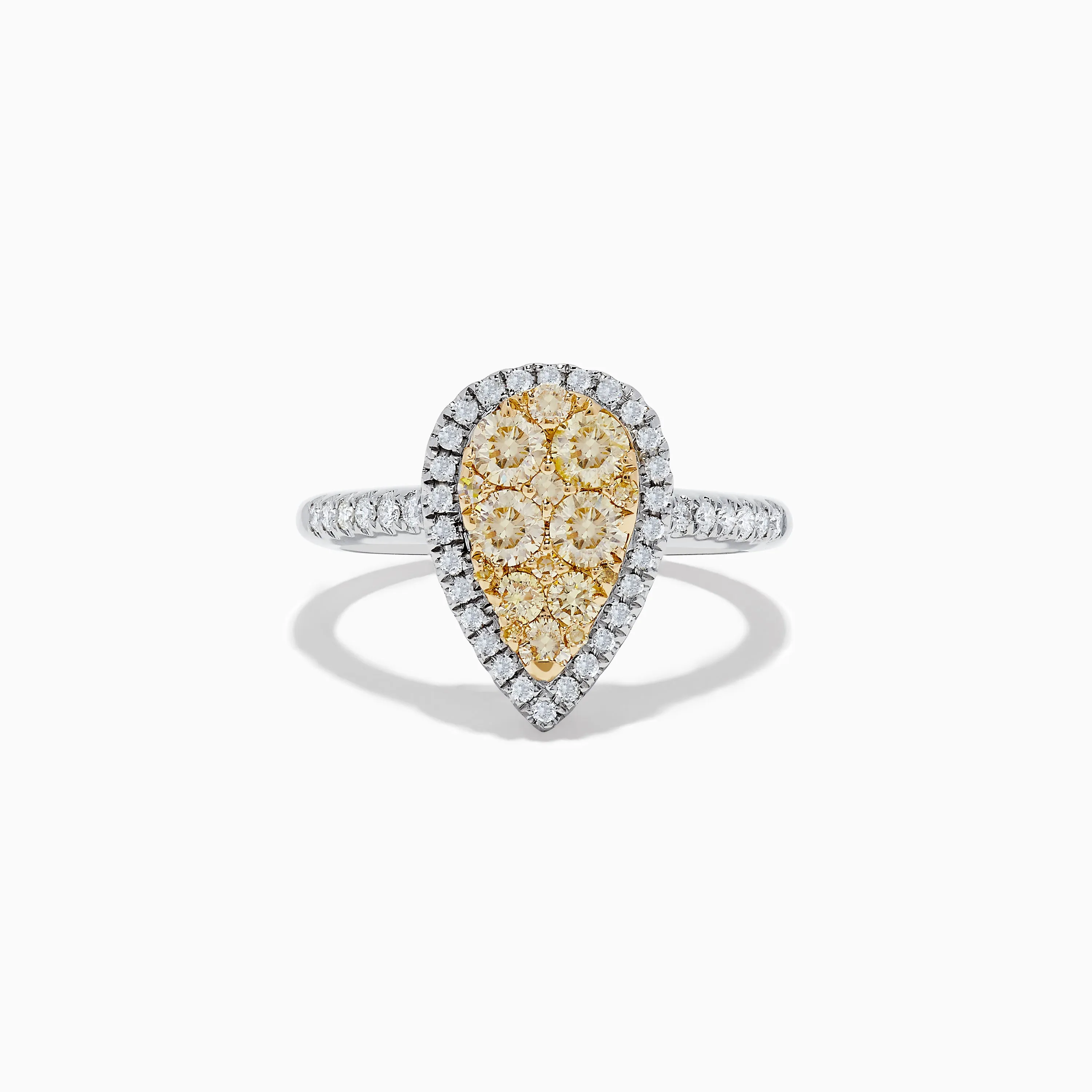 Canare 14K Two-Tone Gold Yellow and White Diamond Ring sold by Effy