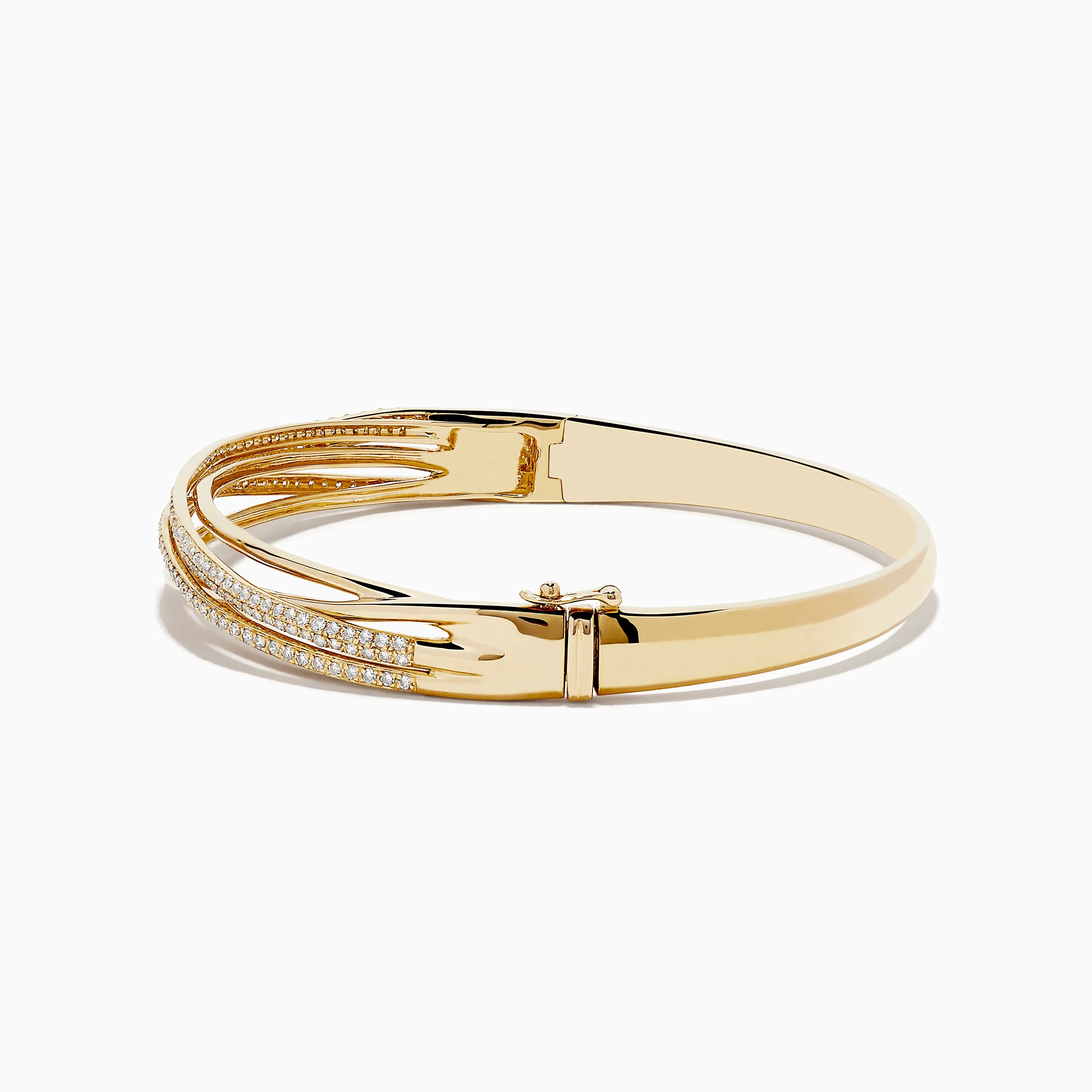 14K Yellow Gold Diamond Crossover Bracelet sold by Effy product image thumbnail 2