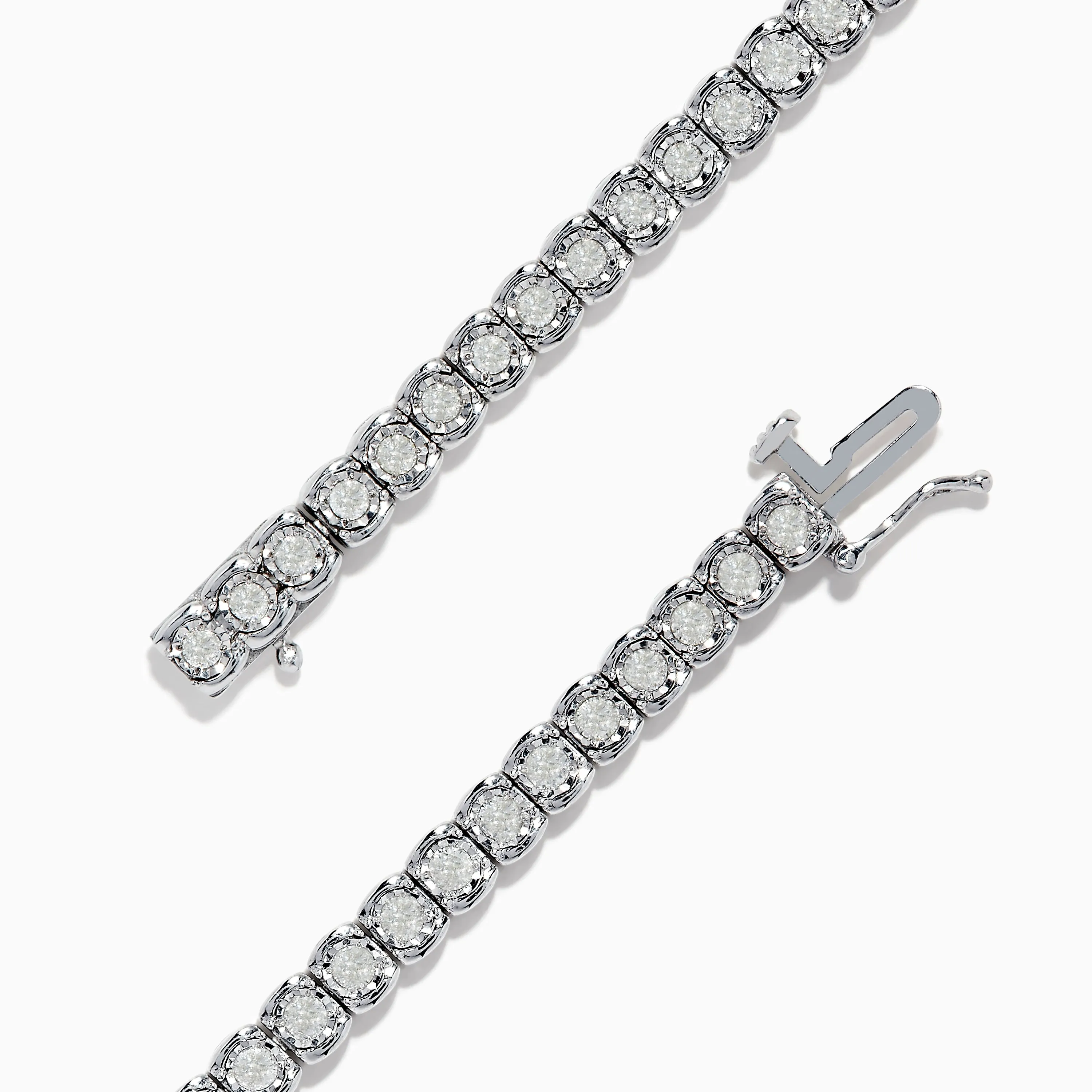 925 Sterling Silver Diamond Tennis Bracelet sold by Effy product image thumbnail 2