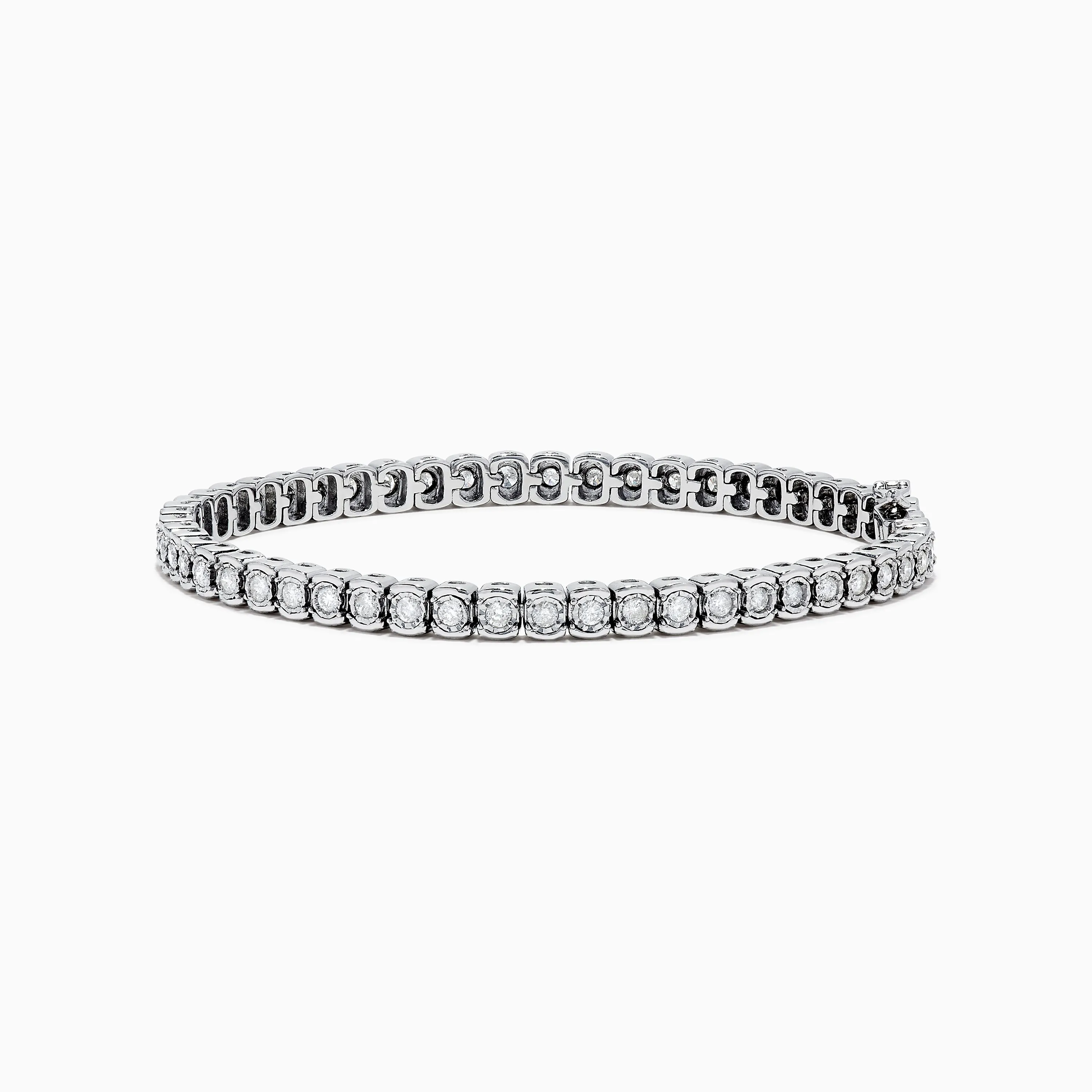 925 Sterling Silver Diamond Tennis Bracelet sold by Effy