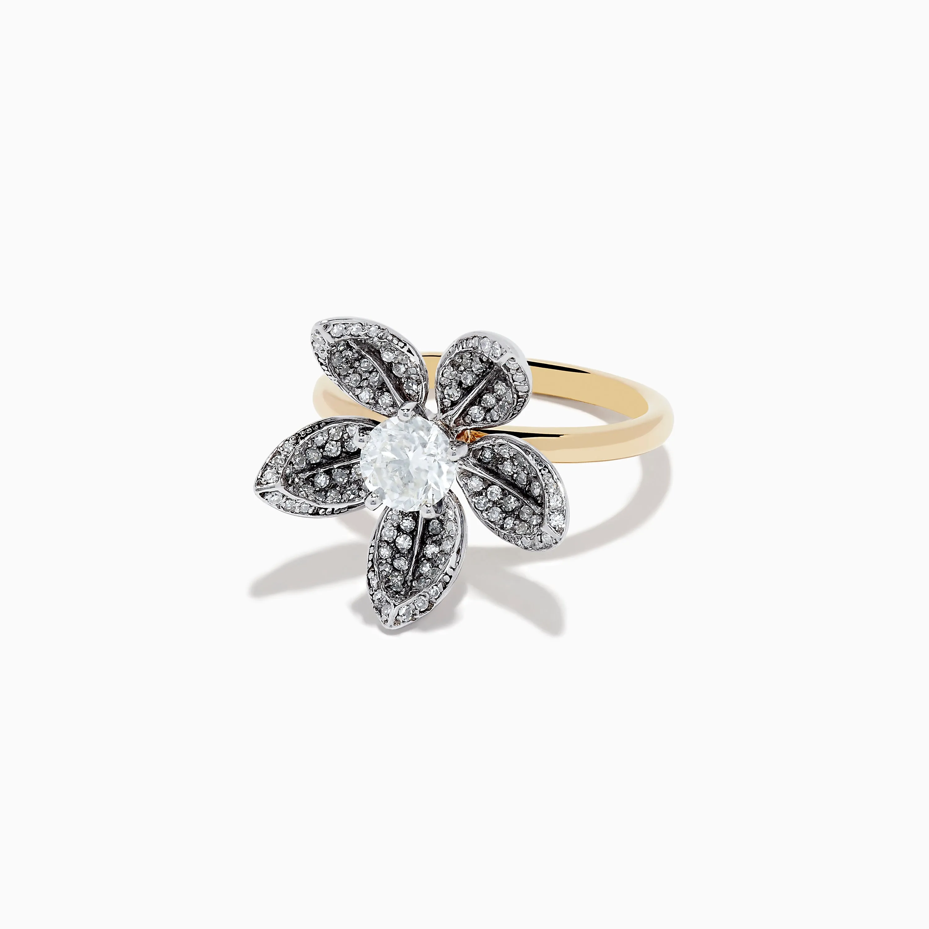 Nature 14K Two-Tone Gold Diamond Floral Ring 1.06 TCW sold by Effy product image thumbnail 2