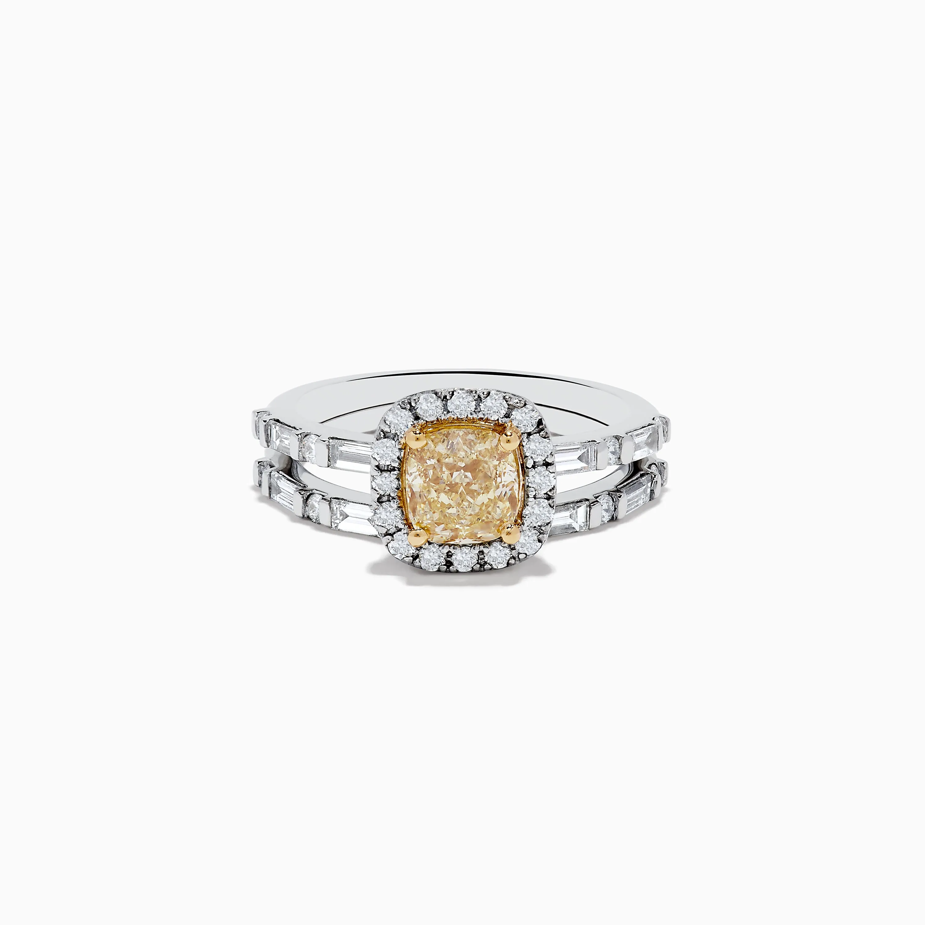Canare 14K Two-Tone Gold Yellow Diamond Ring Set sold by Effy