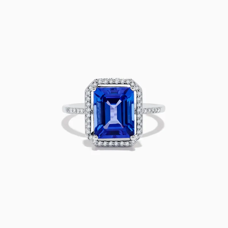 Nahla Siri 14K White Gold Tanzanite and Diamond Ring sold by Effy