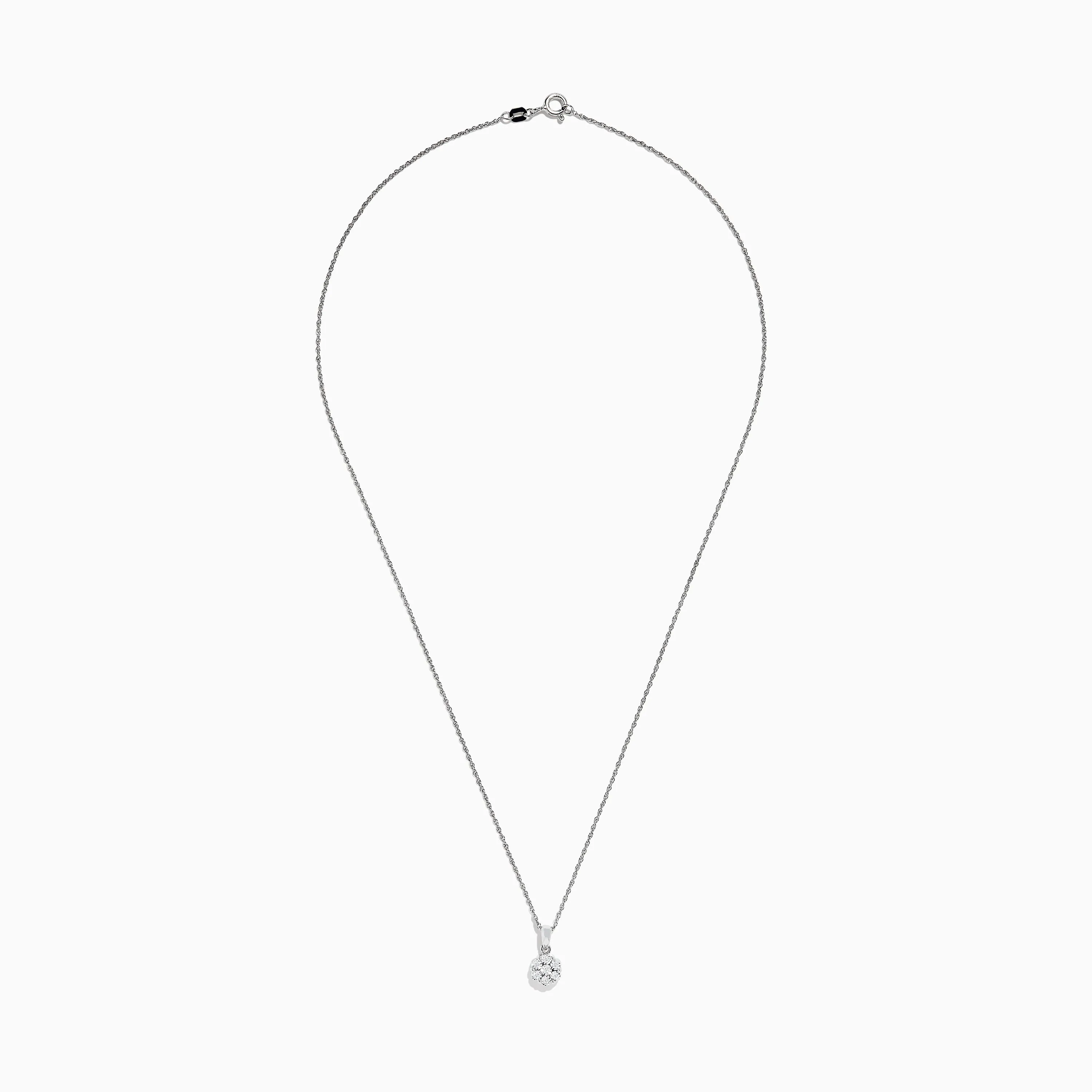 925 Sterling Silver Diamond Cluster Pendant sold by Effy product image thumbnail 2