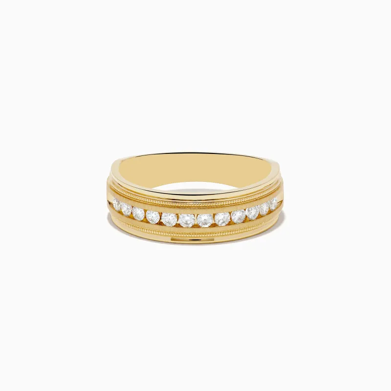 Men's 14K Yellow Gold Diamond Ring sold by Effy