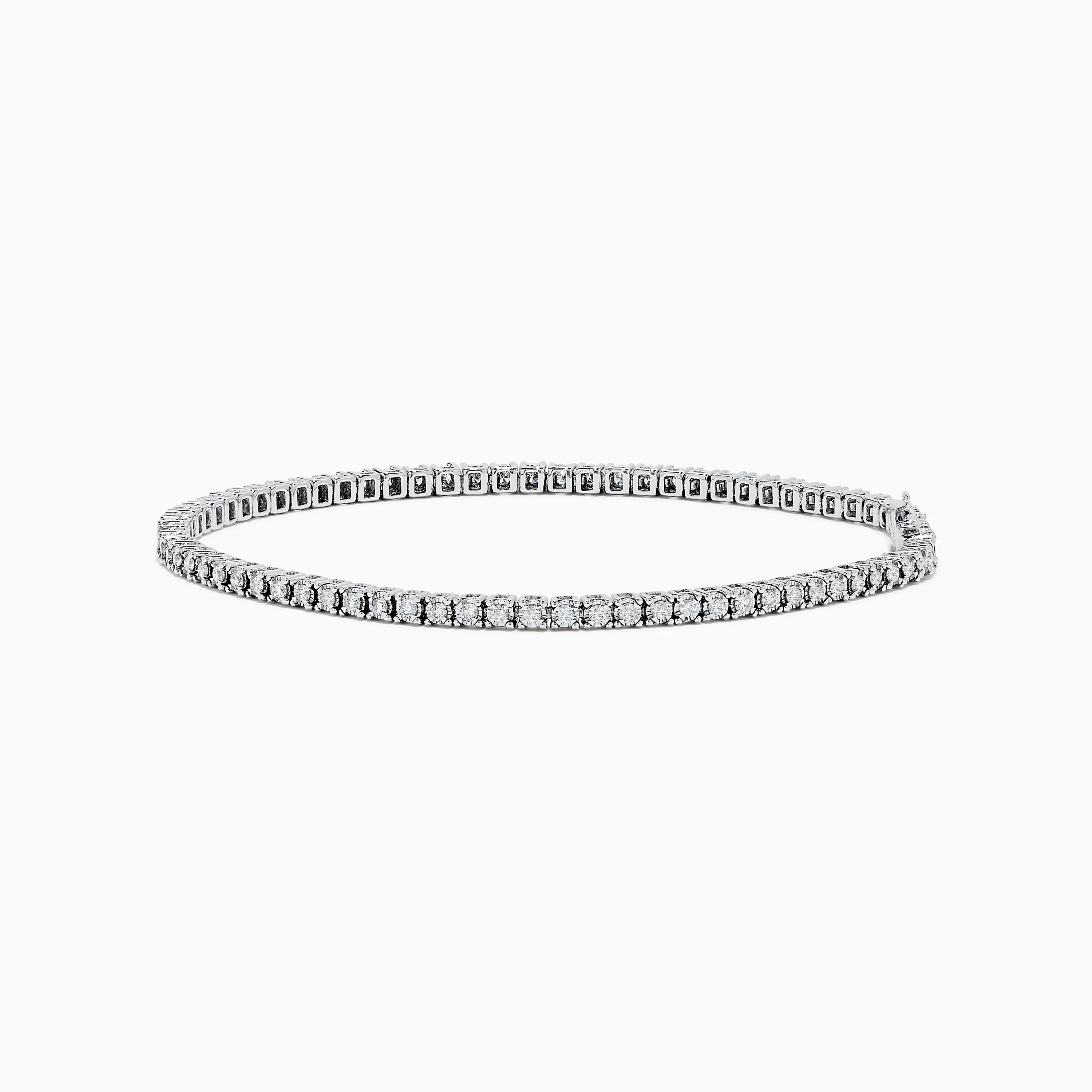 14K White Gold Diamond Tennis Bracelet 0.98 TCW sold by Effy