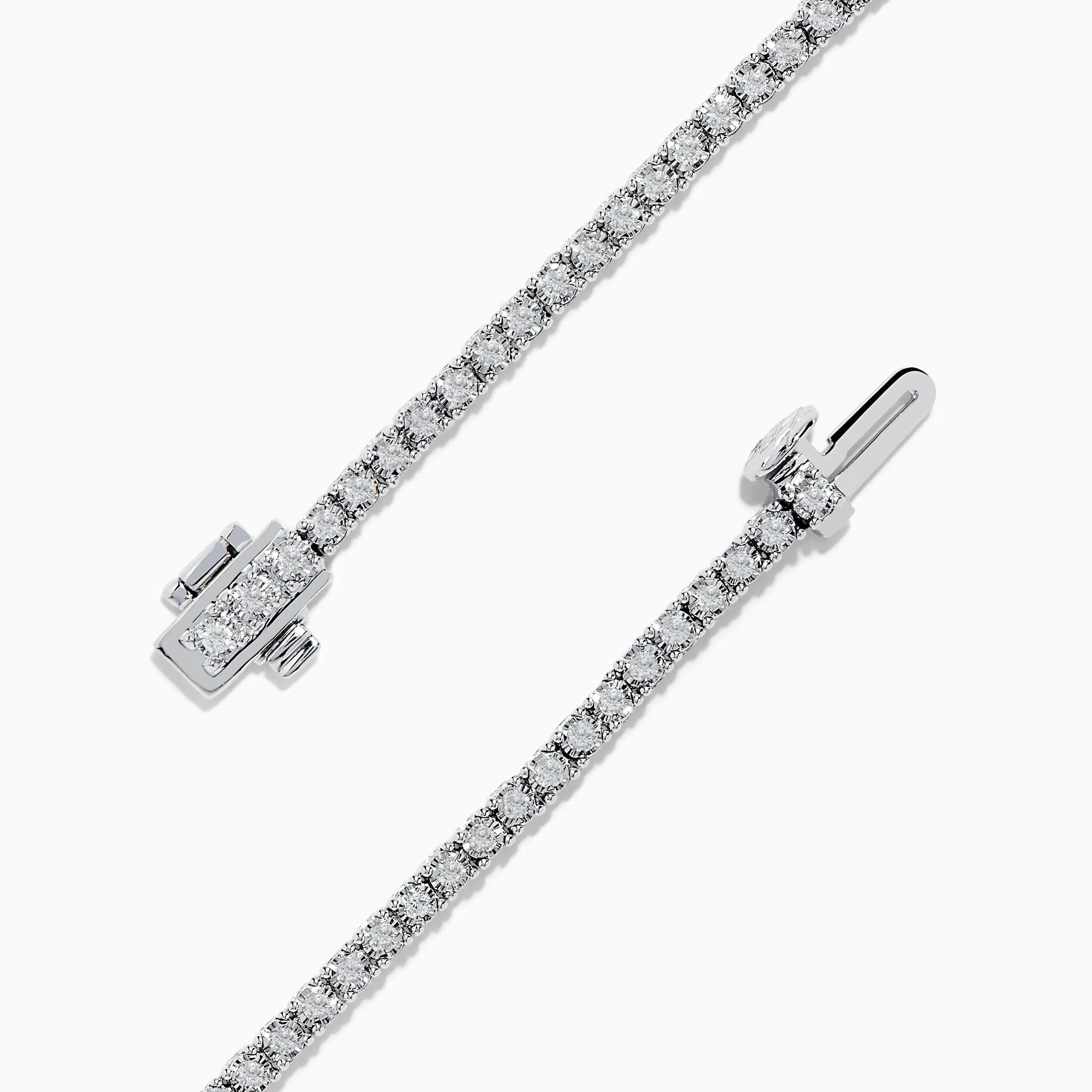 14K White Gold Diamond Tennis Bracelet 0.98 TCW sold by Effy product image thumbnail 2