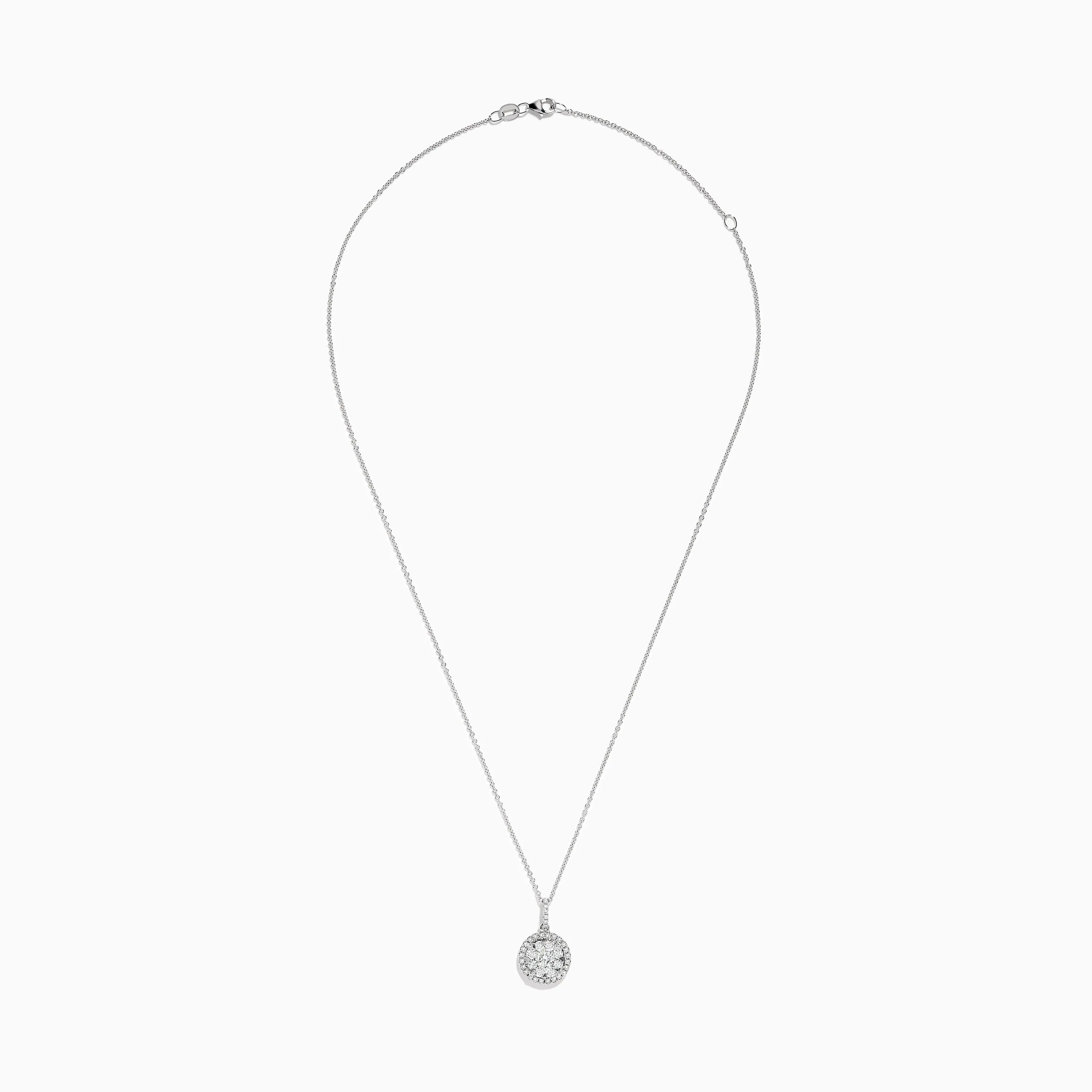 Bouquet 14K White Gold Diamond Cluster Pendant 1.04 TCW sold by Effy product image thumbnail 2