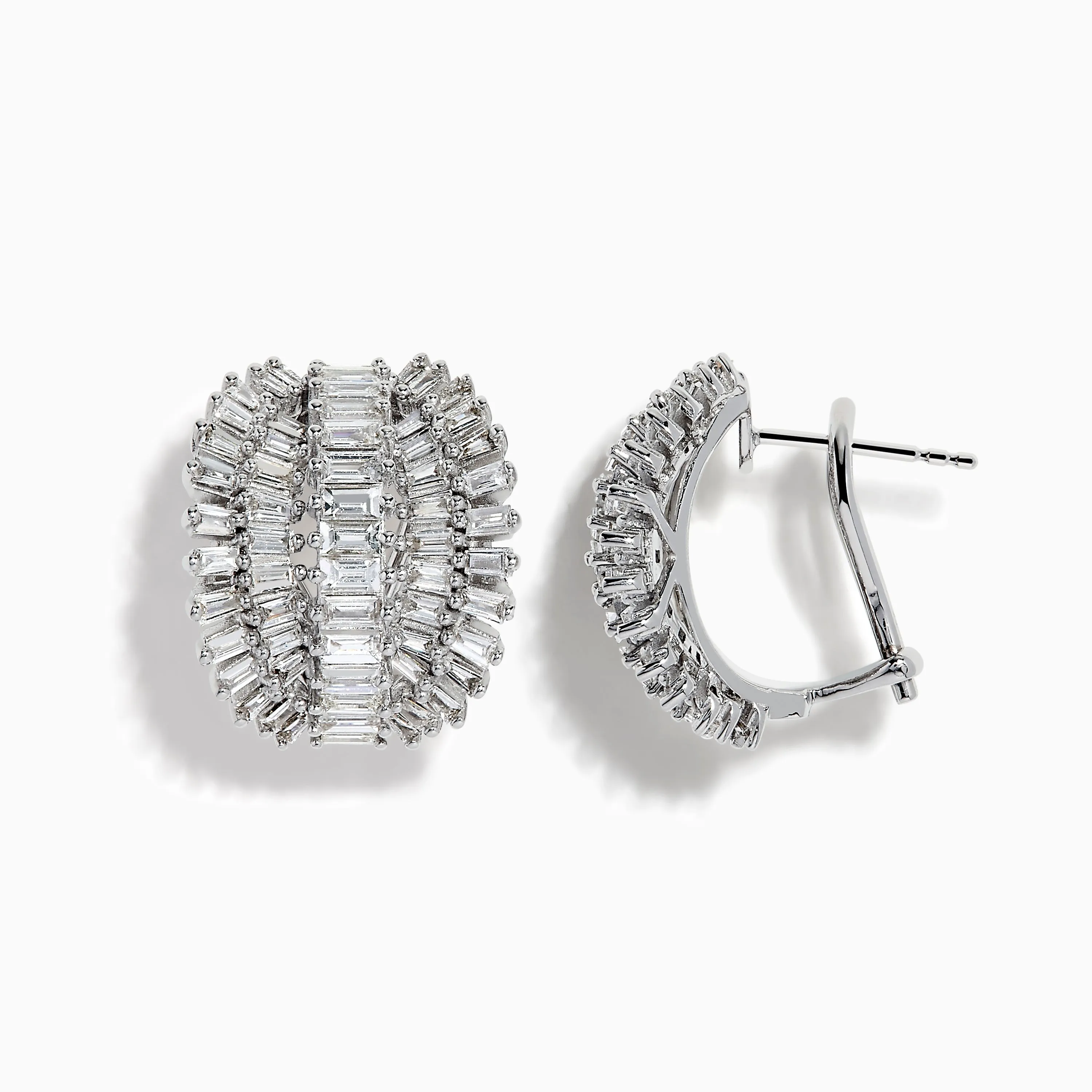 Classique 14k White Gold Diamond Earrings sold by Effy product image thumbnail 2