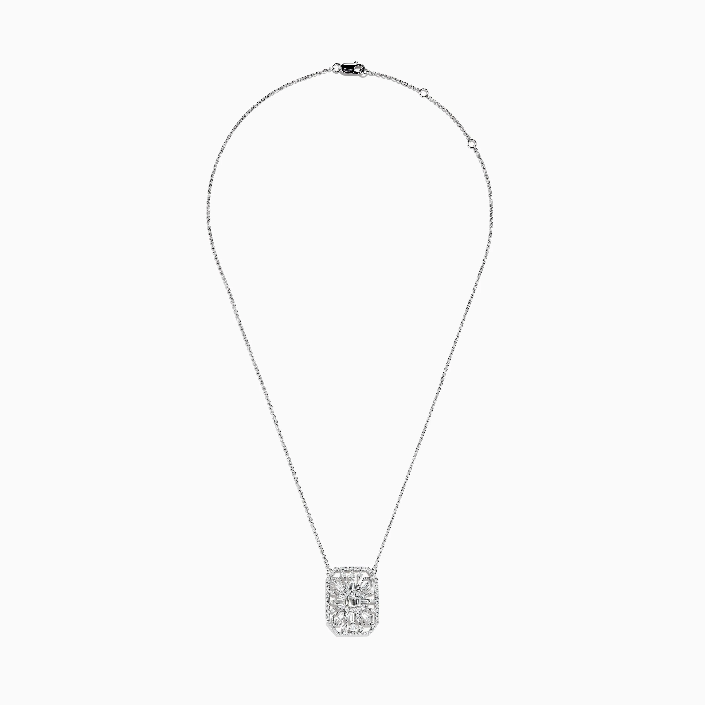 Pave Classica 14K White Gold Diamond Necklace sold by Effy product image thumbnail 2