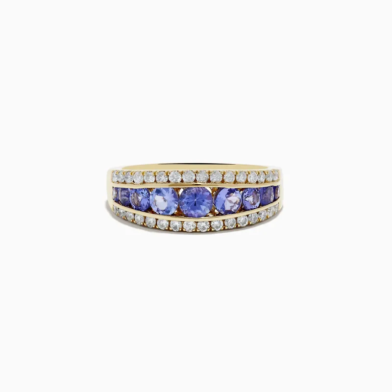 Nahla Siri 14K Yellow Gold Tanzanite and Diamond Ring sold by Effy