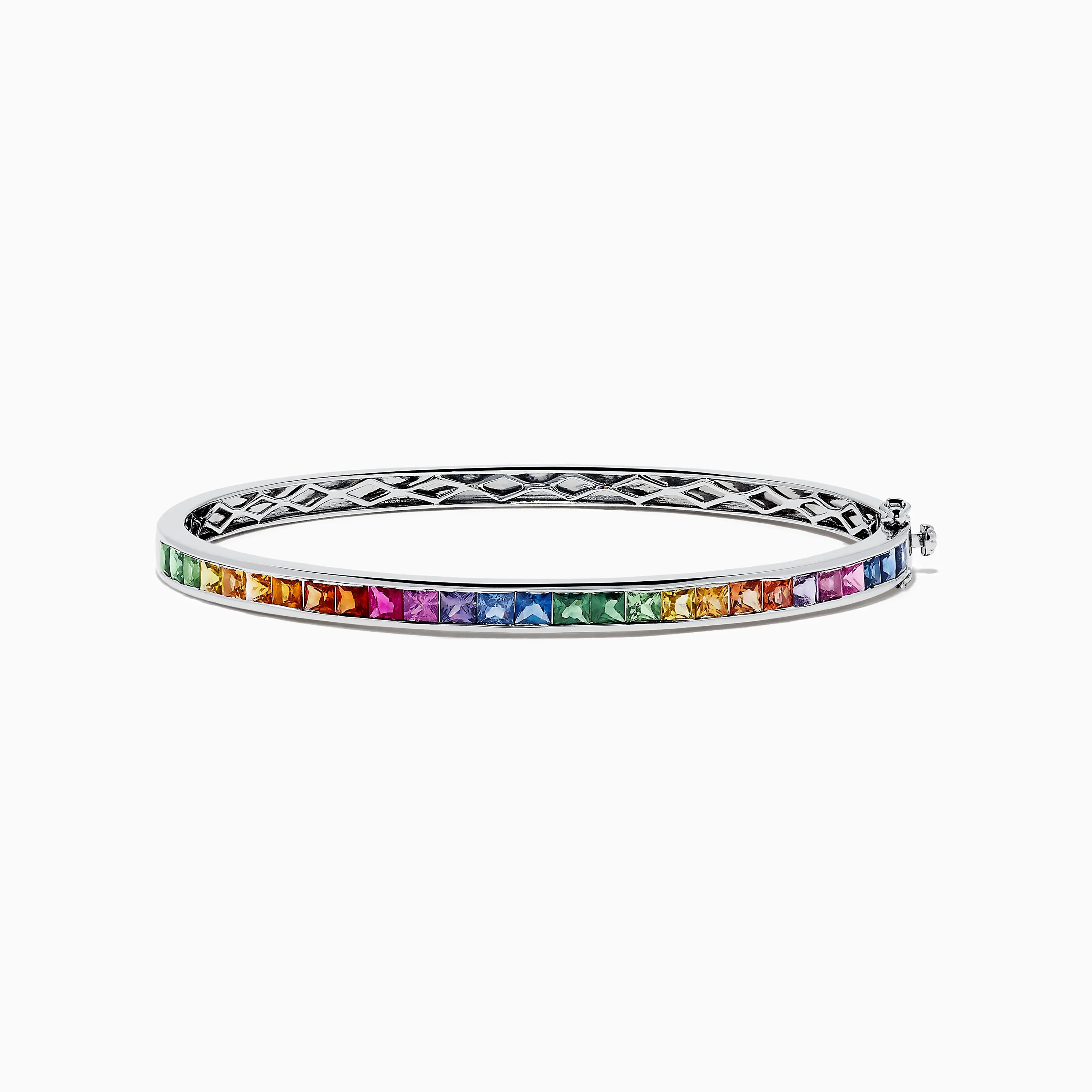 Watercolors 14K White Gold Multi Sapphire Bangle sold by Effy