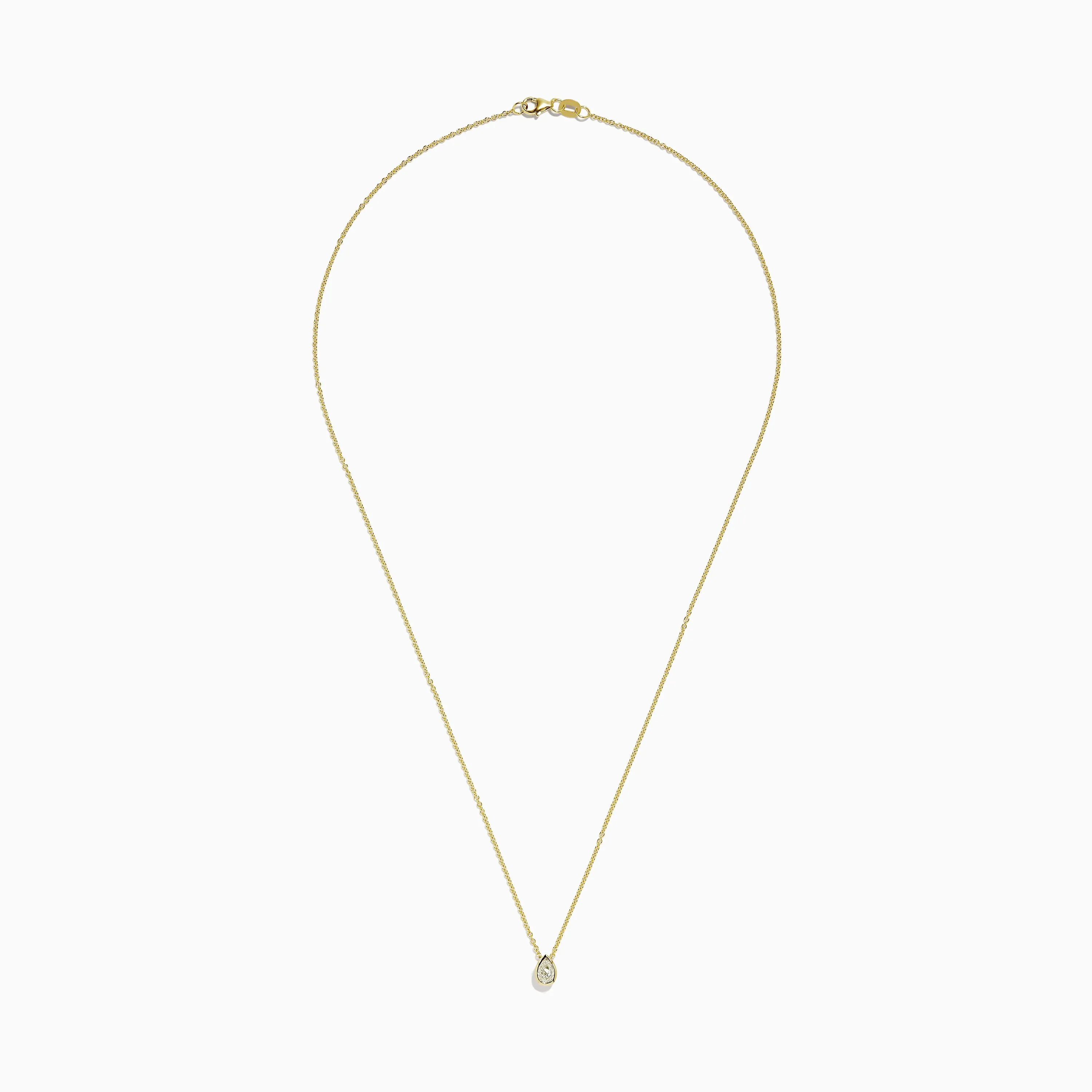 Canare 18K Yellow Gold Yellow Diamond Teardrop Pendant sold by Effy product image thumbnail 2