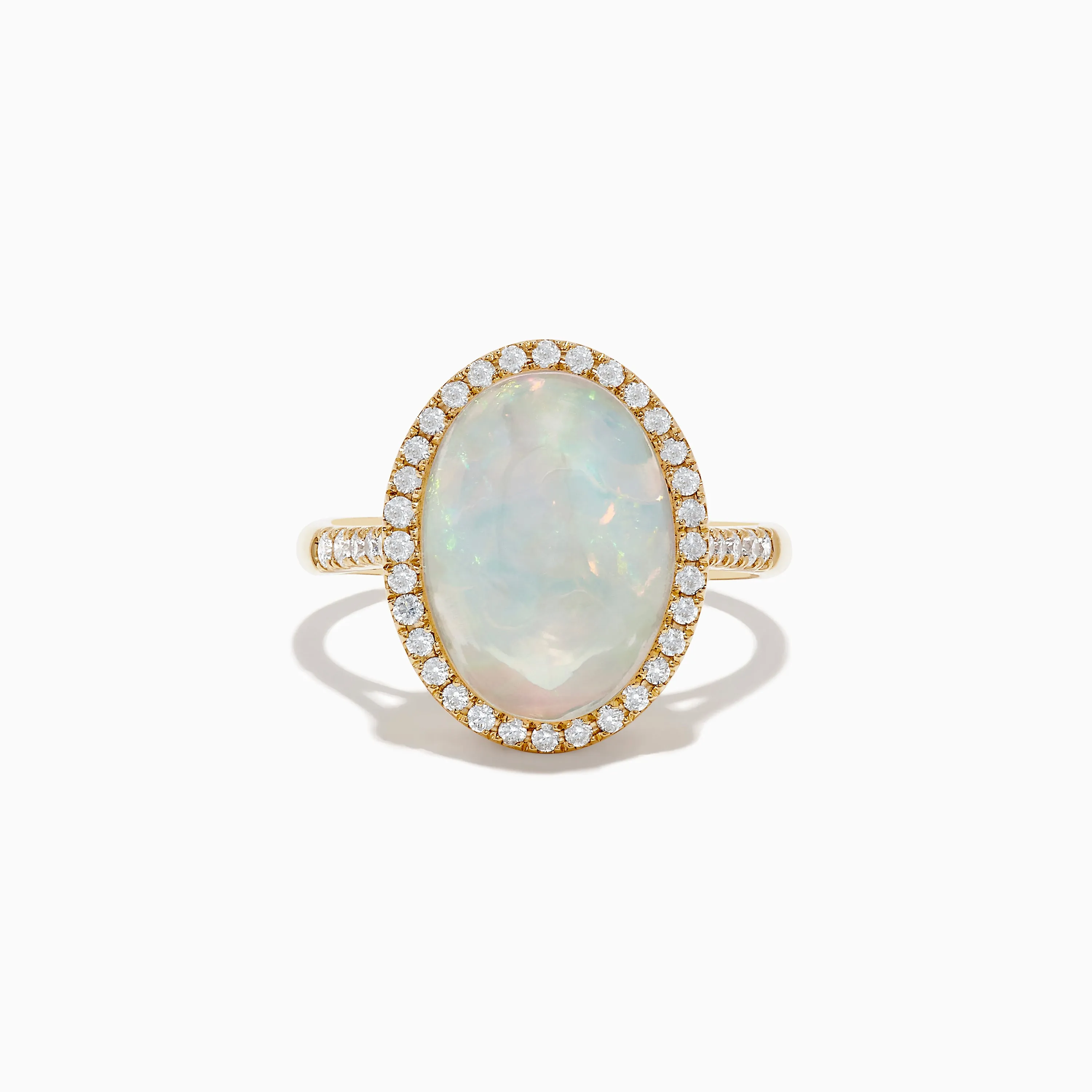 14K Yellow Gold Opal and Diamond Ring sold by Effy