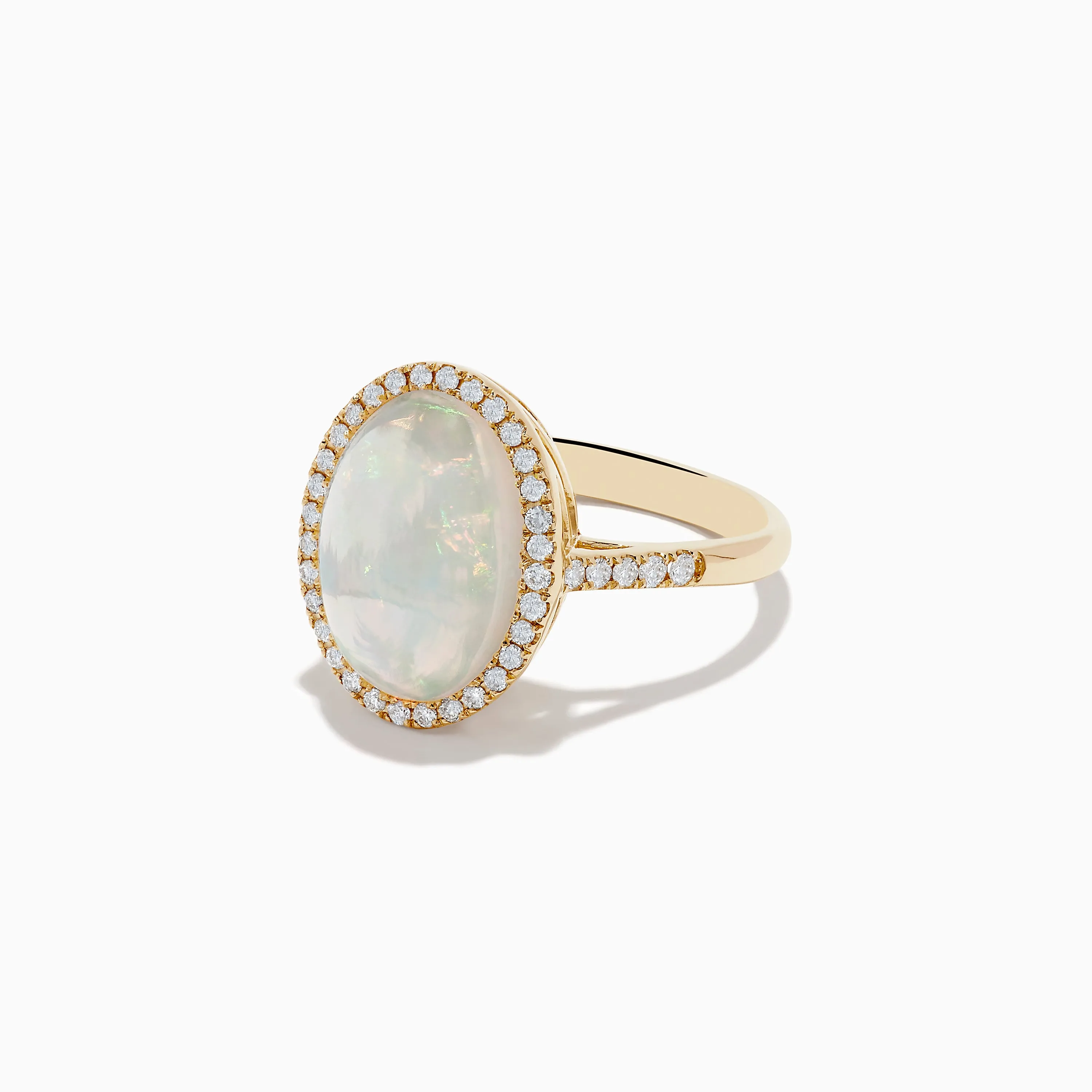 14K Yellow Gold Opal and Diamond Ring sold by Effy product image thumbnail 2