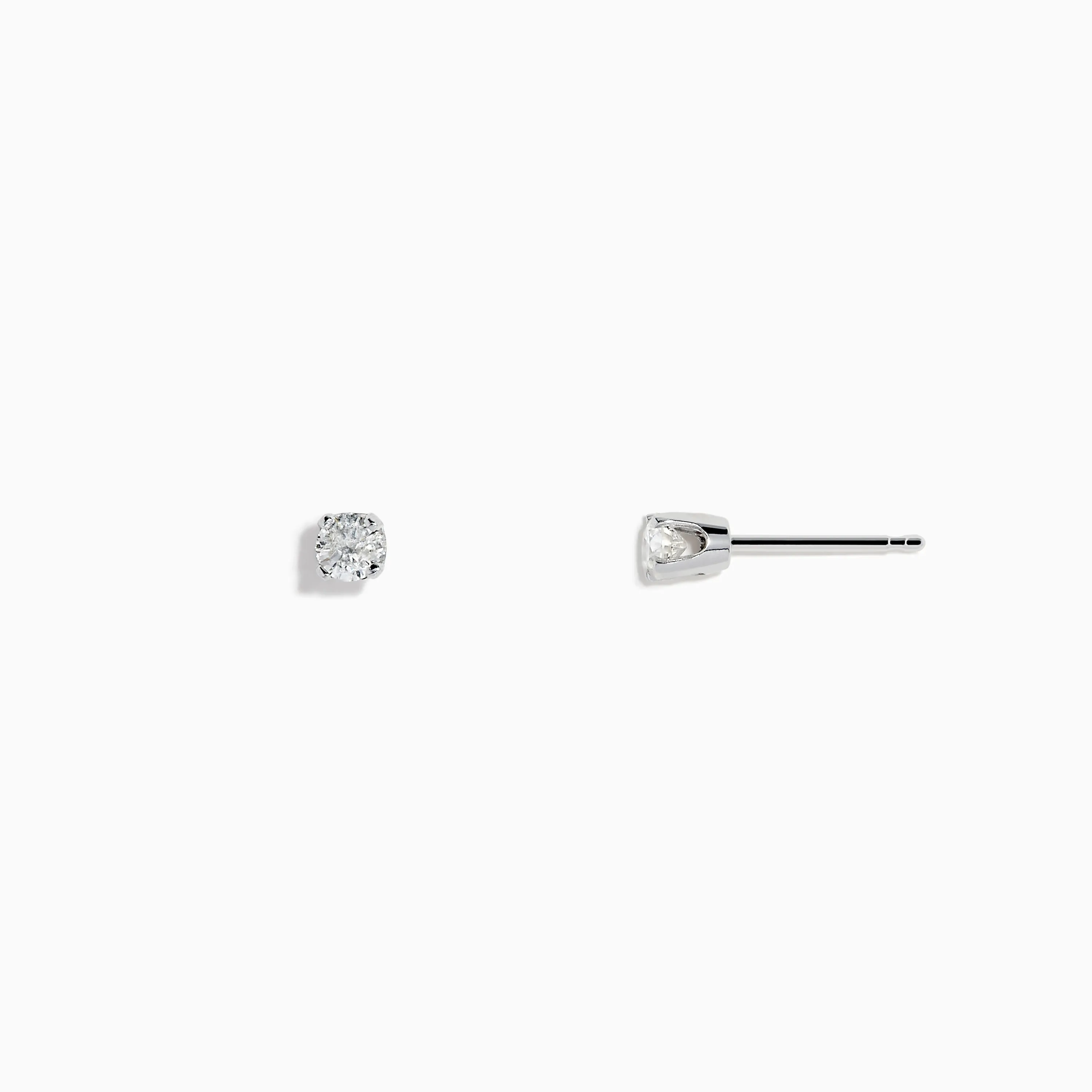 14K White Gold Diamond Solitaire Stud Earrings 0.25 TCW sold by Effy product image thumbnail 2