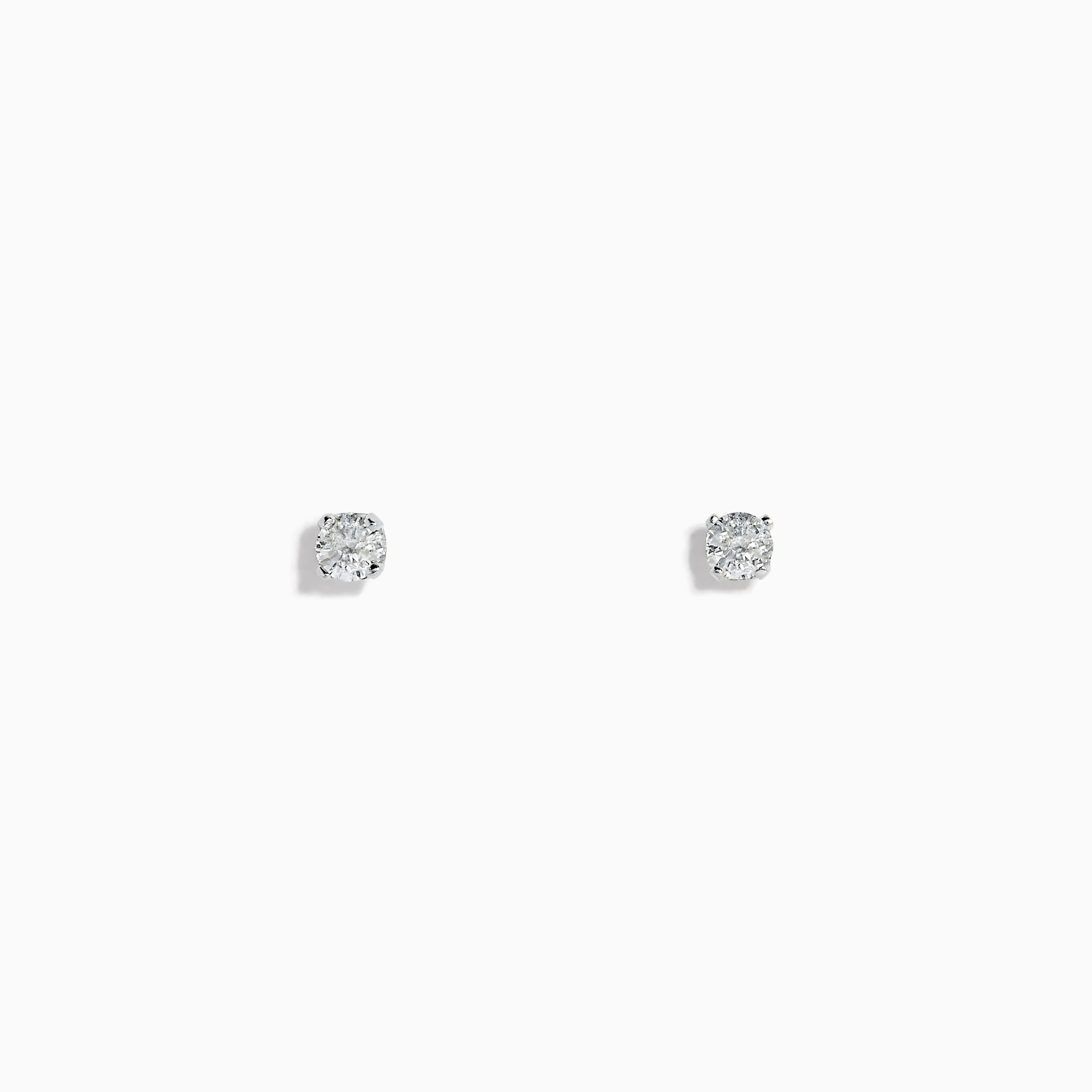 14K White Gold Diamond Solitaire Stud Earrings 0.25 TCW sold by Effy