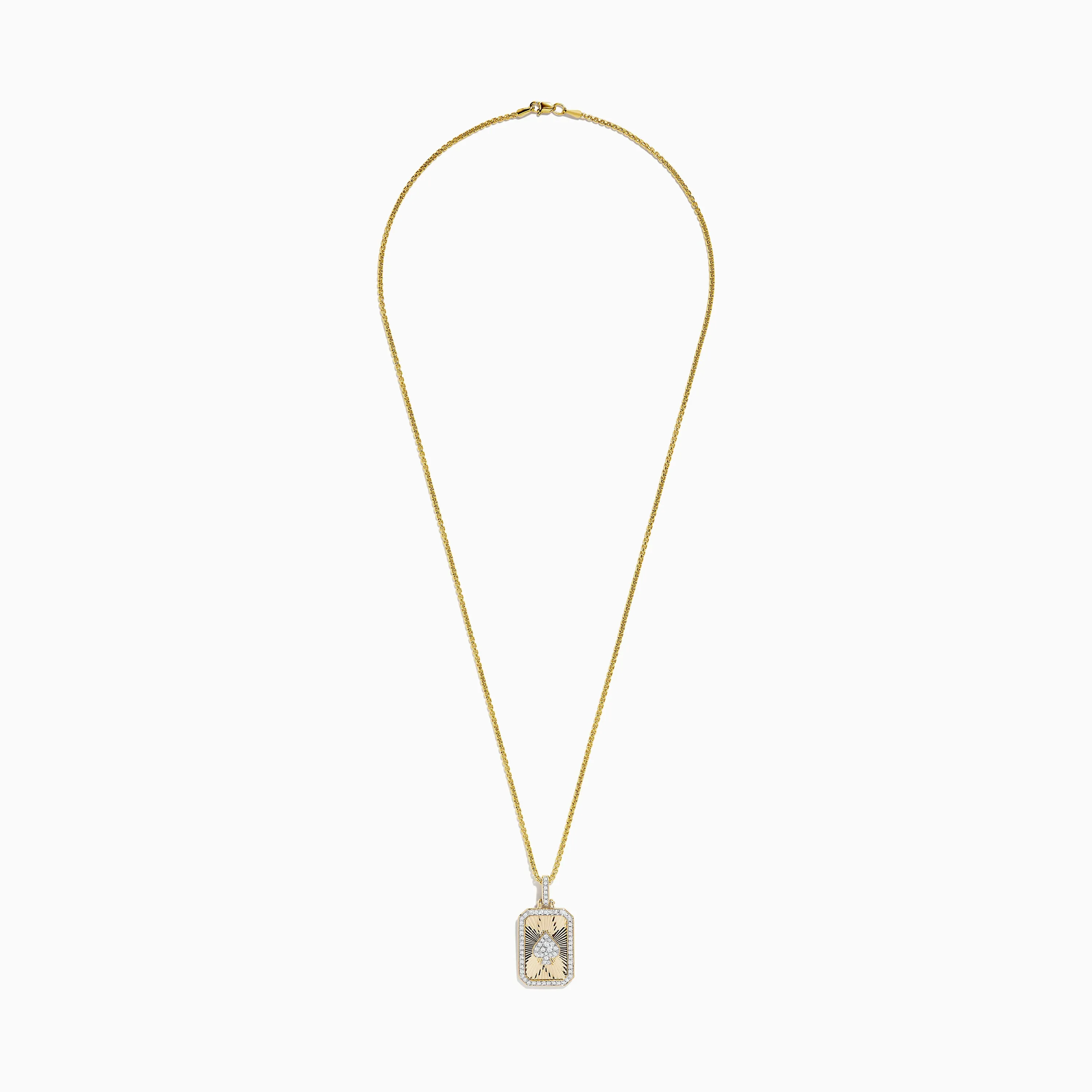 Casino Men's 14K Yellow Gold Diamond Spade Suit Pendant sold by Effy product image thumbnail 2