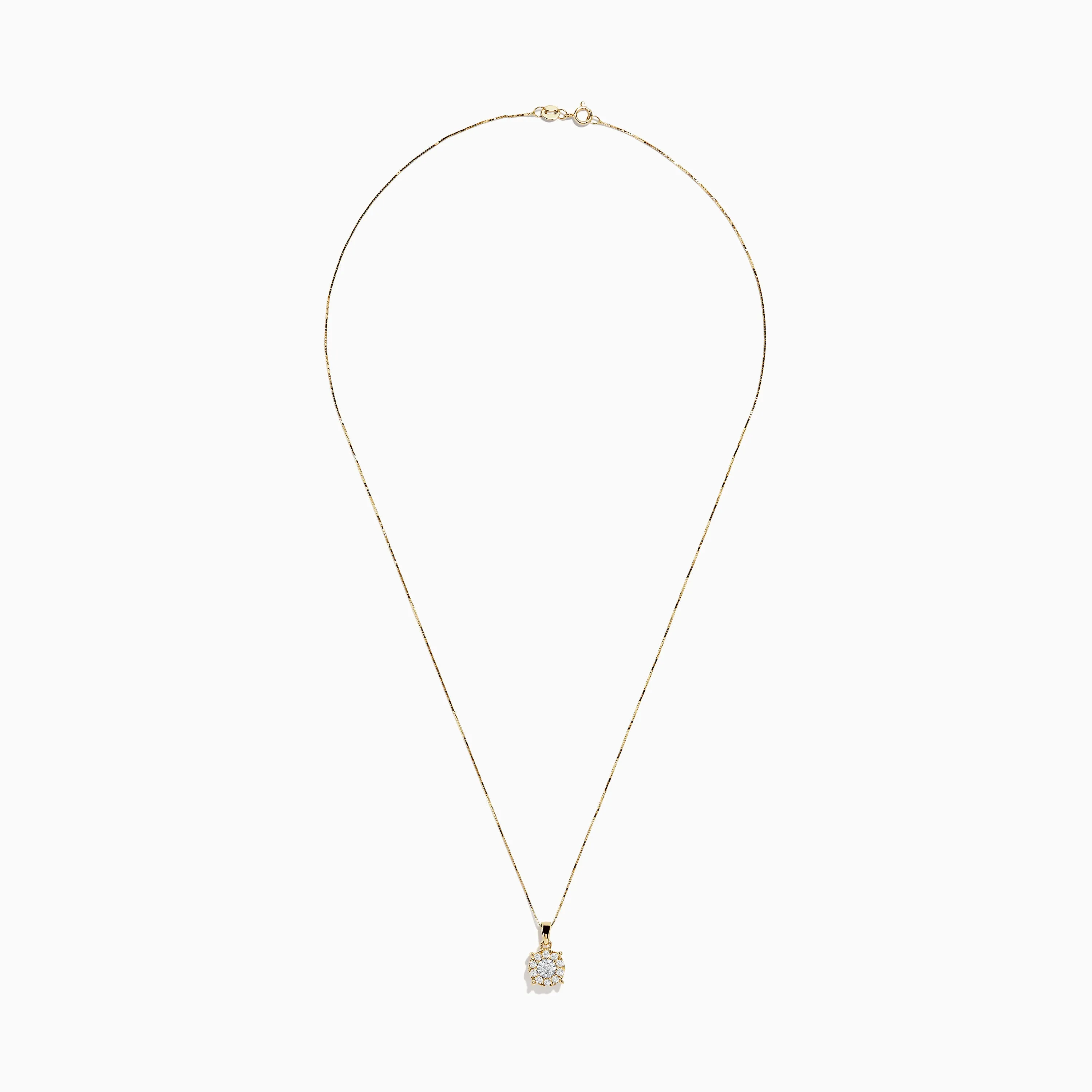 Bouquet 14K Two-Tone Diamond Pendant 0.32 TCW sold by Effy product image thumbnail 2