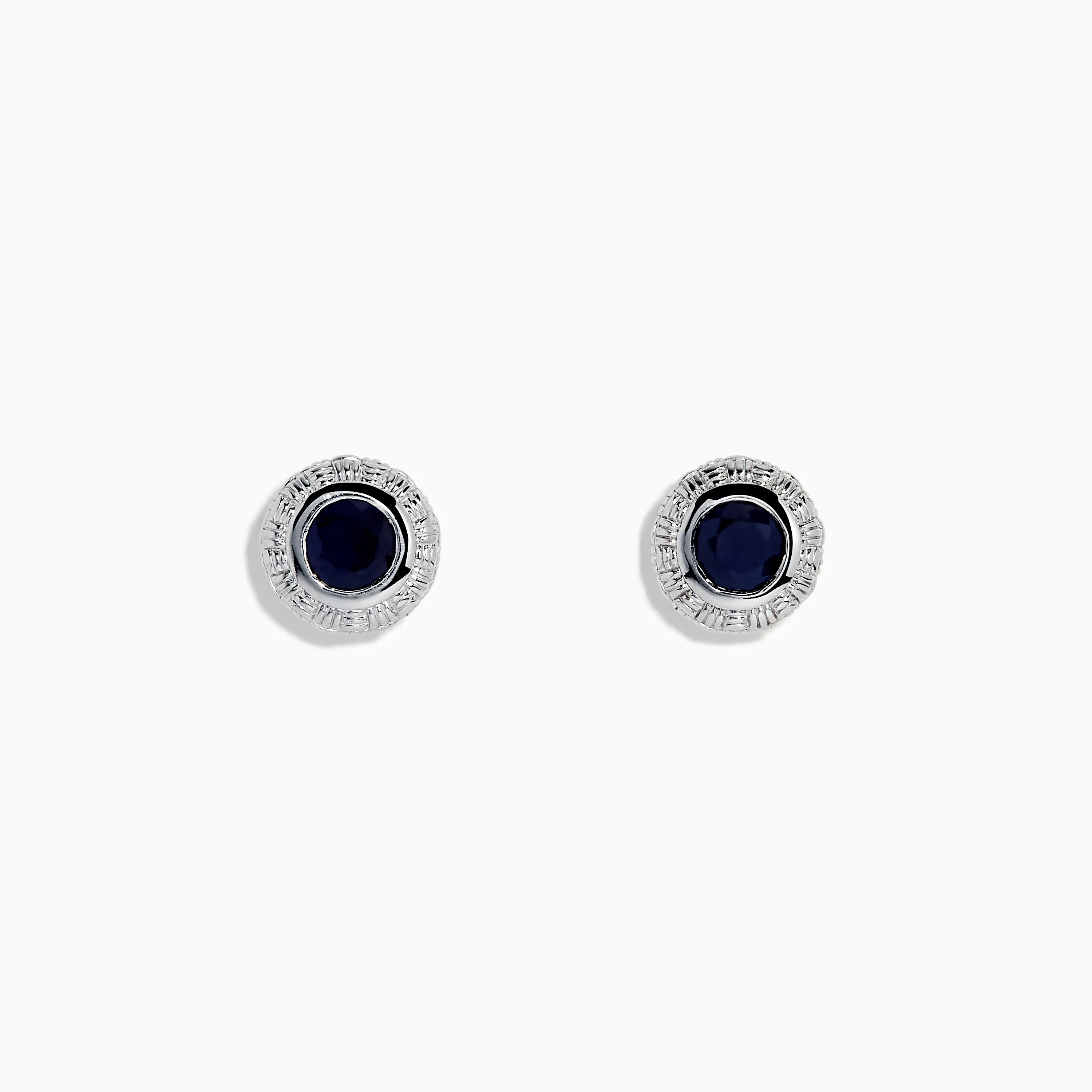 925 Sterling Silver Blue Sapphire Stud Earrings sold by Effy