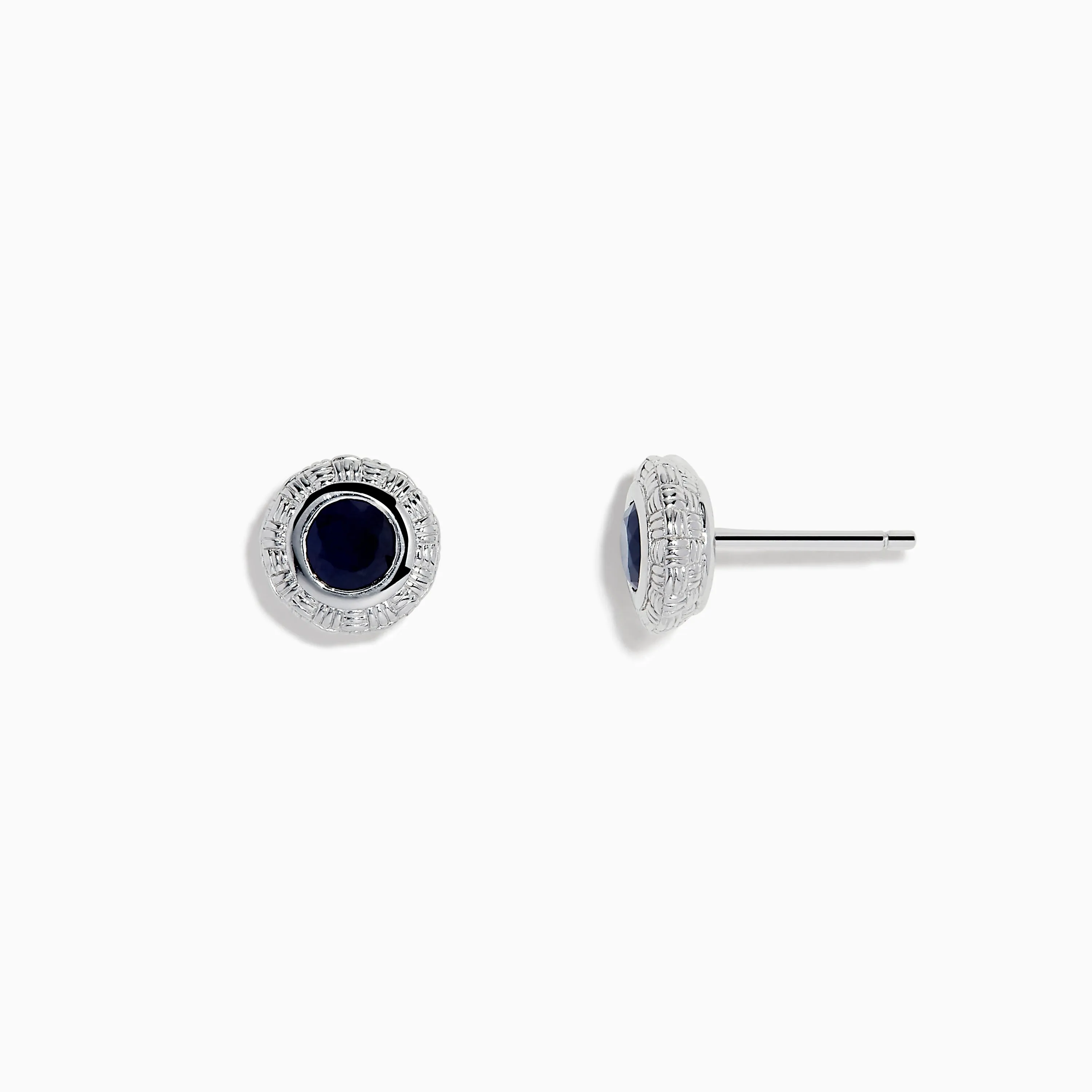 925 Sterling Silver Blue Sapphire Stud Earrings sold by Effy product image thumbnail 2