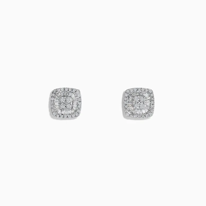 Classique 14K White Gold Diamond Stud Earrings 0.36 TCW sold by Effy