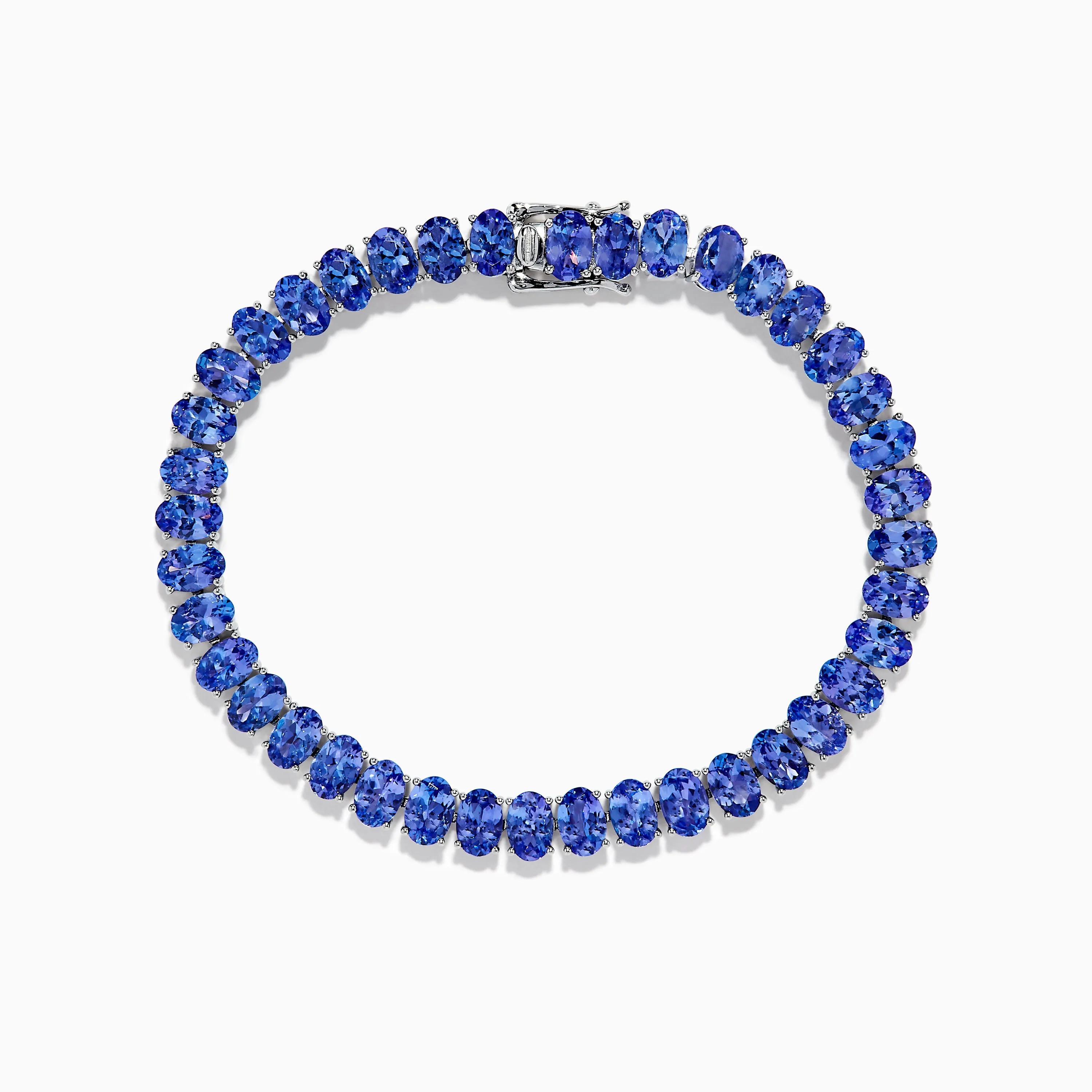 Nahla Siri Sterling Silver Oval Tanzanite Tennis Bracelet sold by Effy