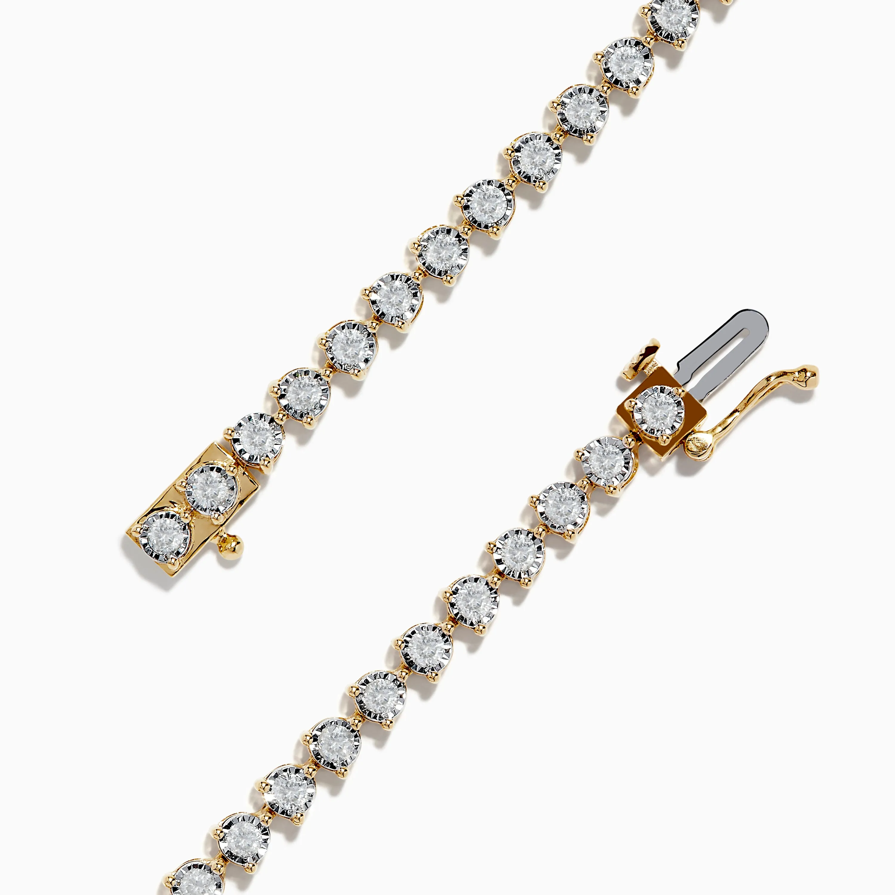 Pave Classica 14K Two-Tone Gold Diamond Tennis Bracelet 1.95 TCW sold by Effy product image thumbnail 2