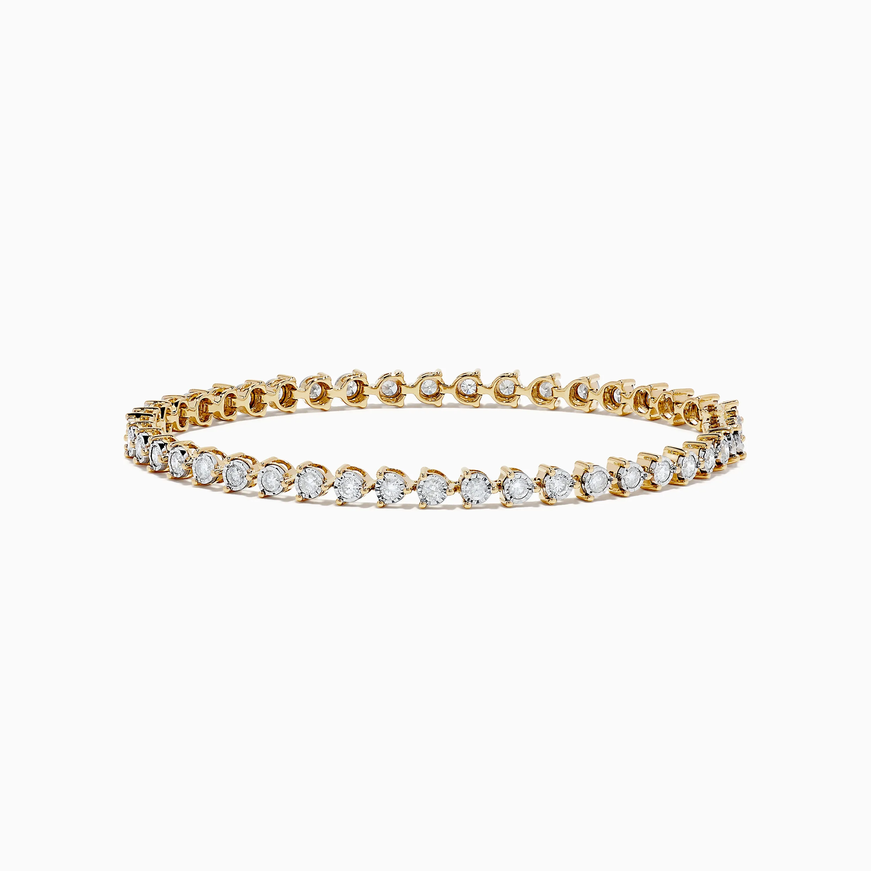 Pave Classica 14K Two-Tone Gold Diamond Tennis Bracelet 1.95 TCW sold by Effy