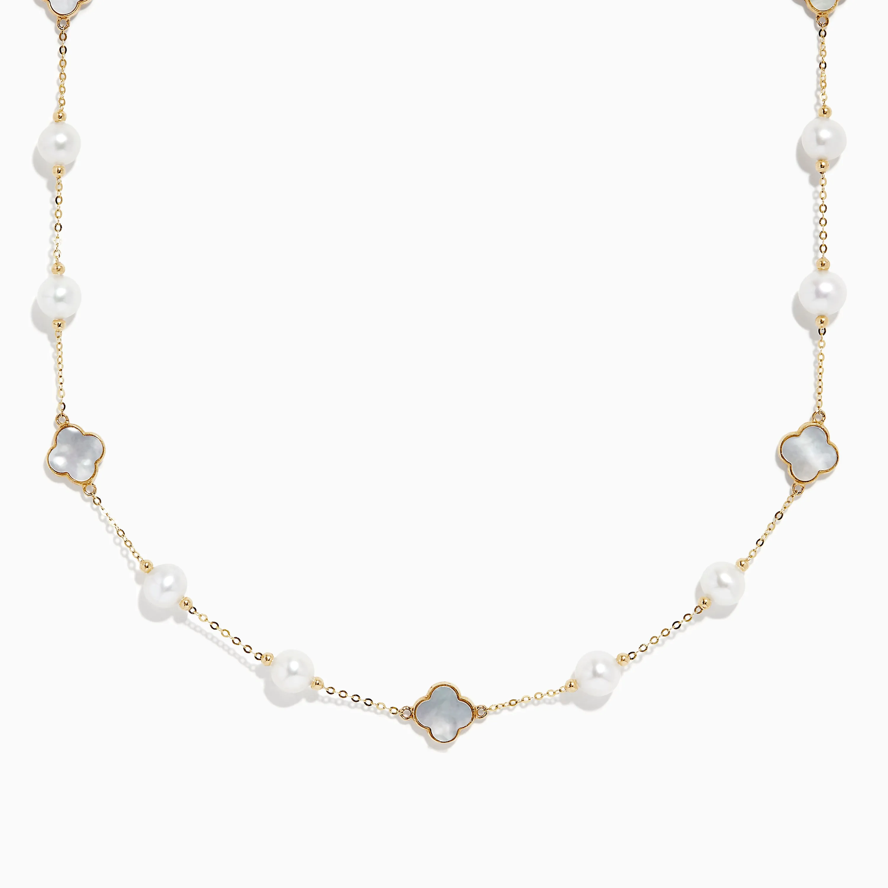 14K Yellow Gold Fresh Water Pearl and Mother of Pearl Necklace sold by Effy