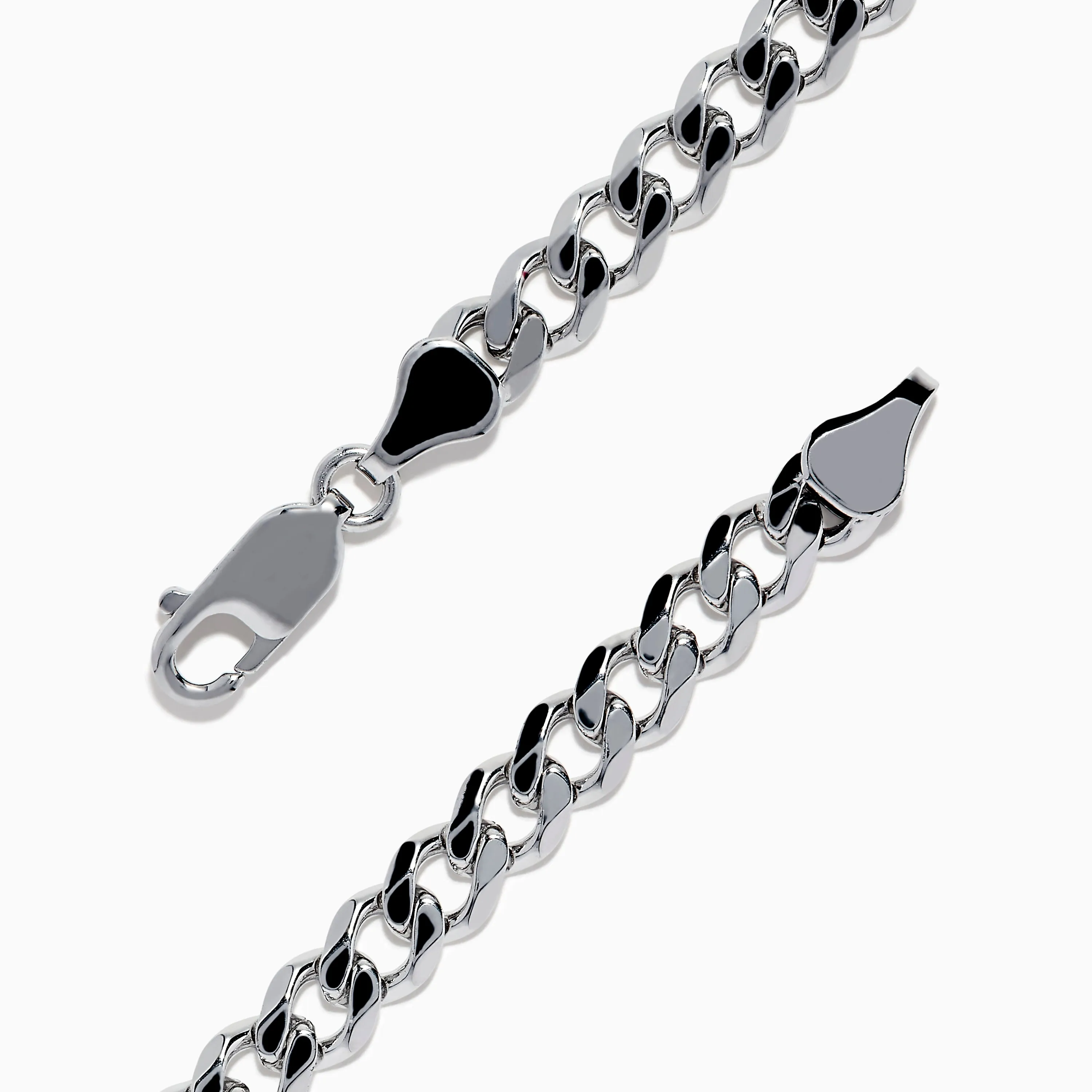 Men's 925 Sterling Silver Chain Link Blue Sapphire Bracelet sold by Effy product image thumbnail 2