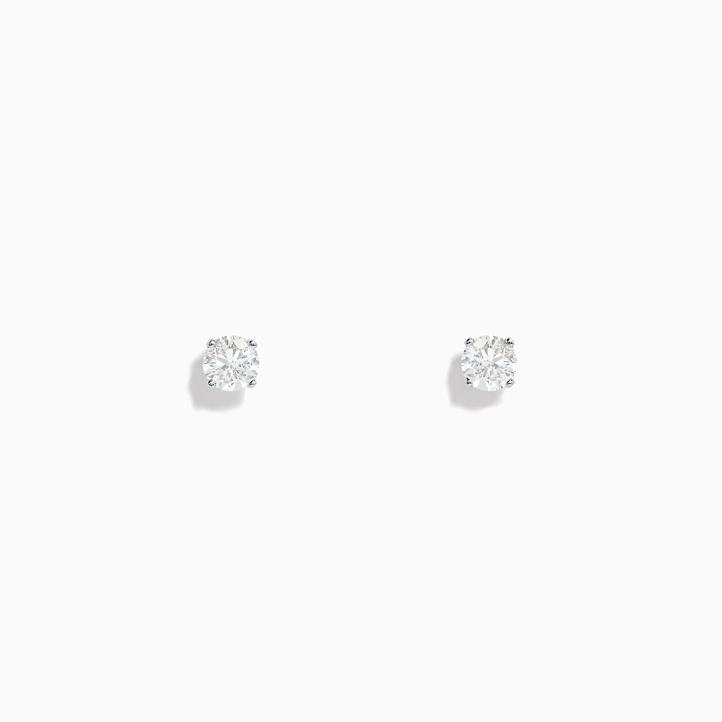 14K White Gold Diamond Solitaire Stud Earrings 0.50 TCW sold by Effy