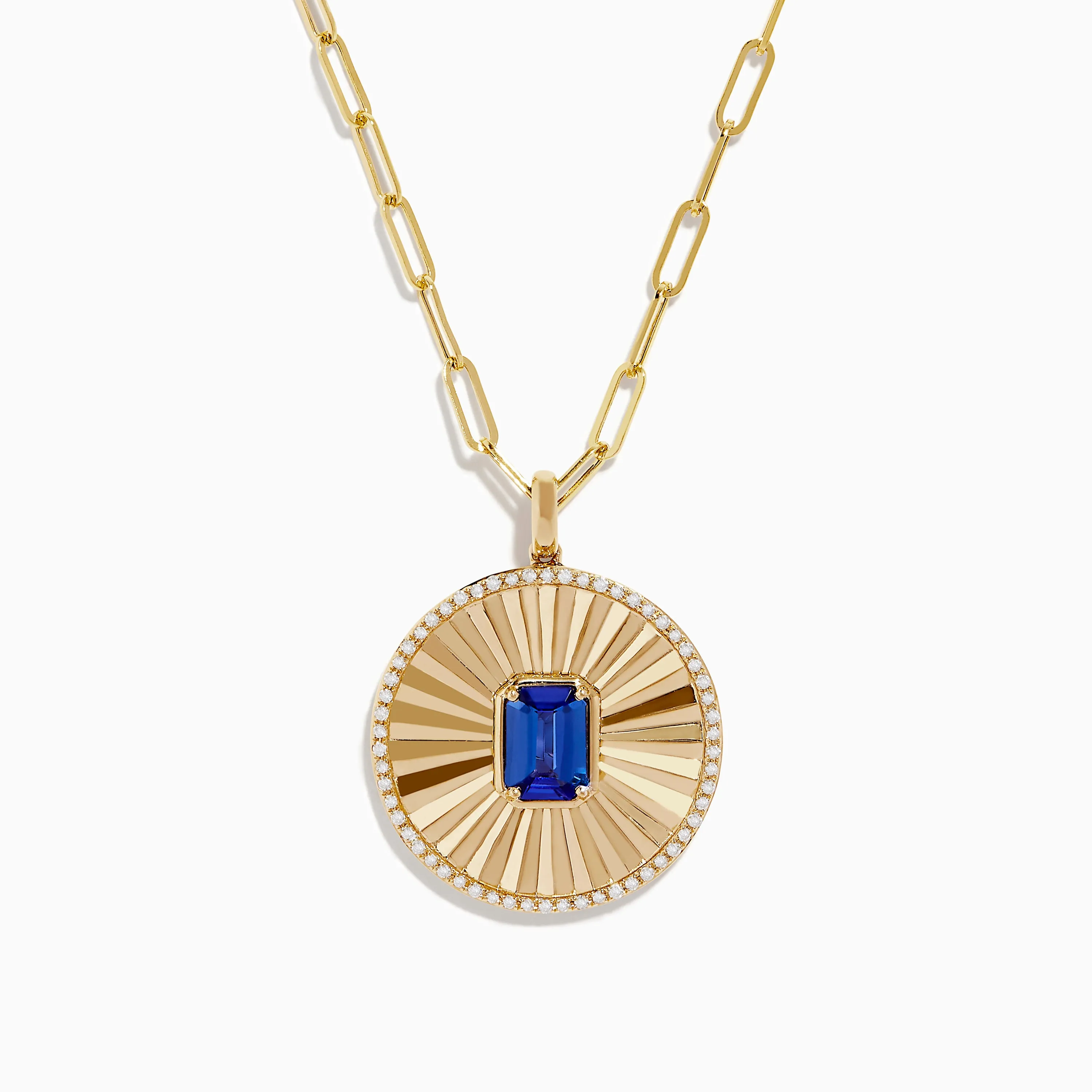 Nahla Siri 14K Yellow Gold Tanzanite and Diamond Pendant sold by Effy