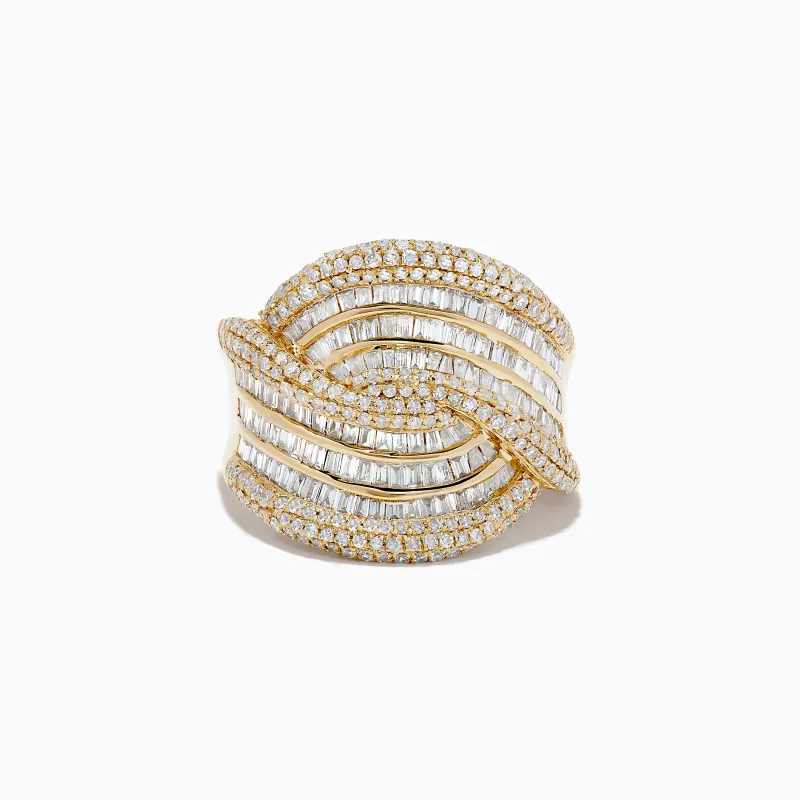 D'oro 14K Yellow Gold Diamond Statement Ring 1.54 TCW sold by Effy