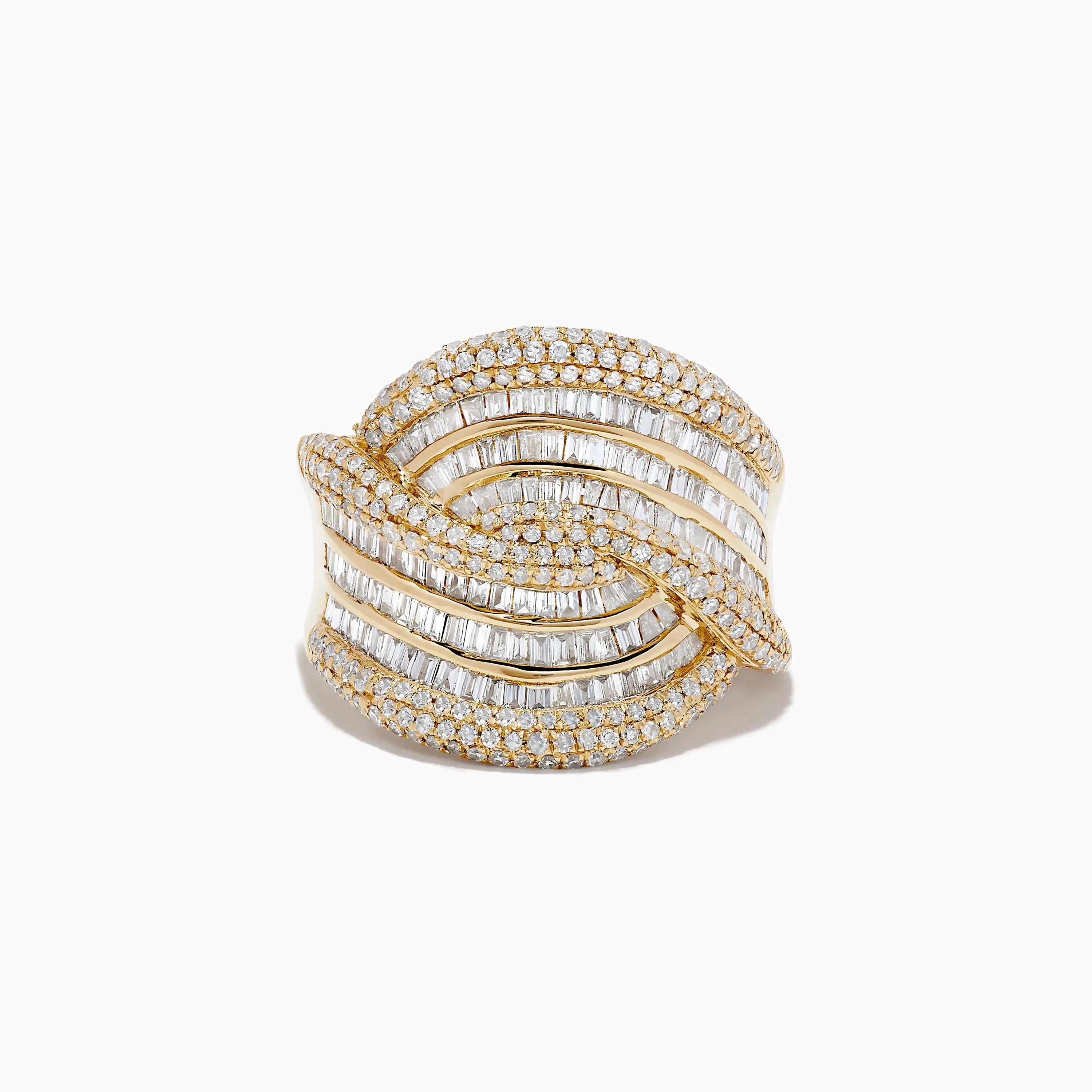 D'oro 14K Yellow Gold Diamond Statement Ring 1.54 TCW sold by Effy