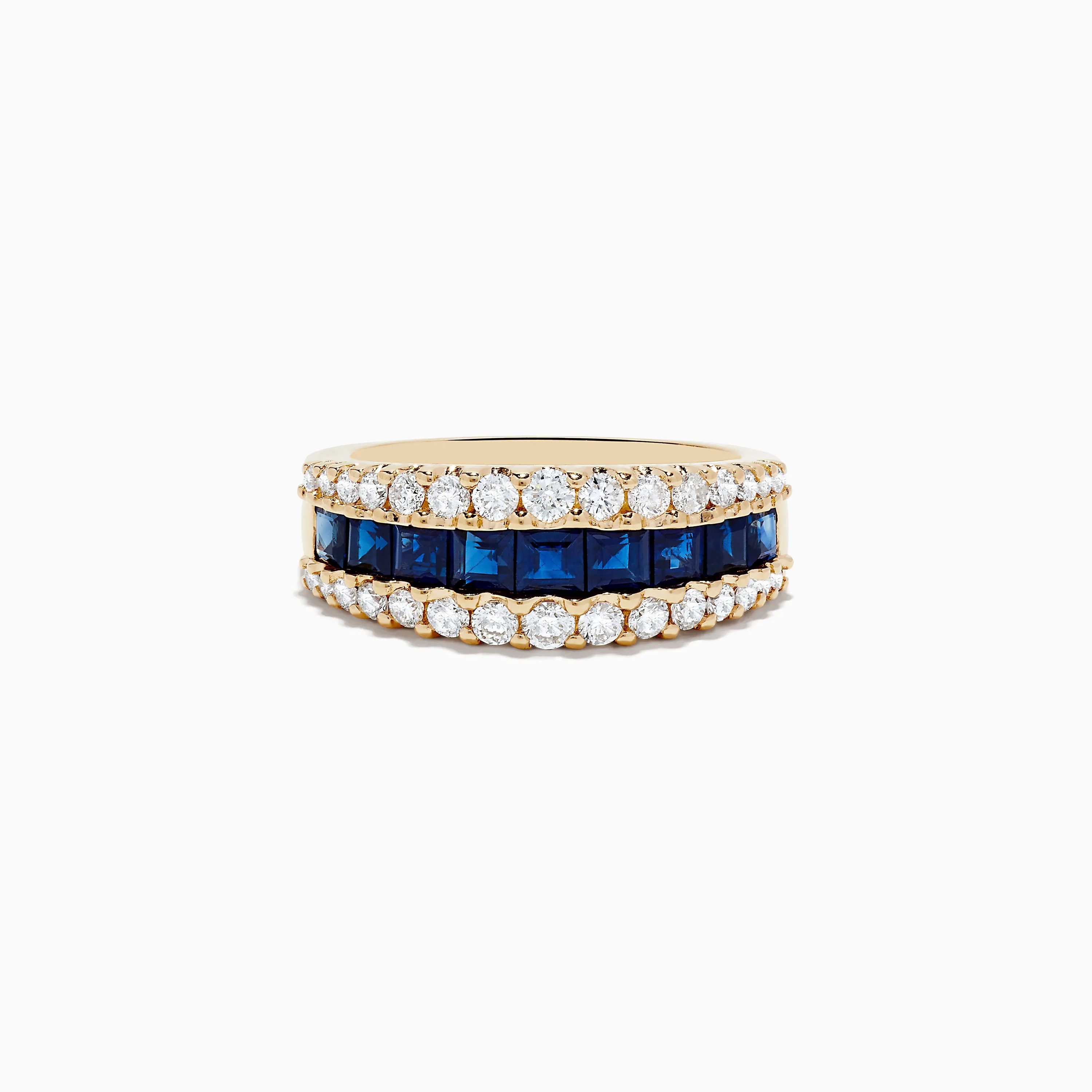 Royale Bleu 14K Yellow Gold Blue Sapphire and Diamond Ring sold by Effy