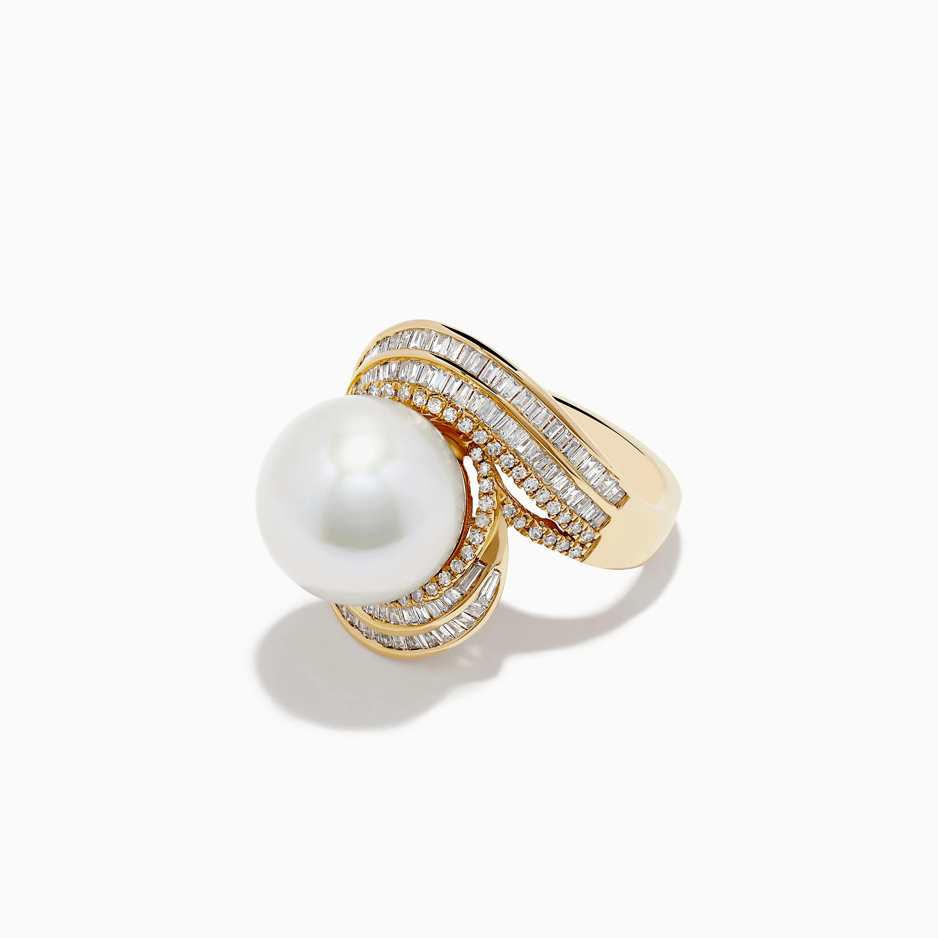 14K Yellow Gold Fresh Water Pearl and Diamond Statement Ring sold by Effy product image thumbnail 2