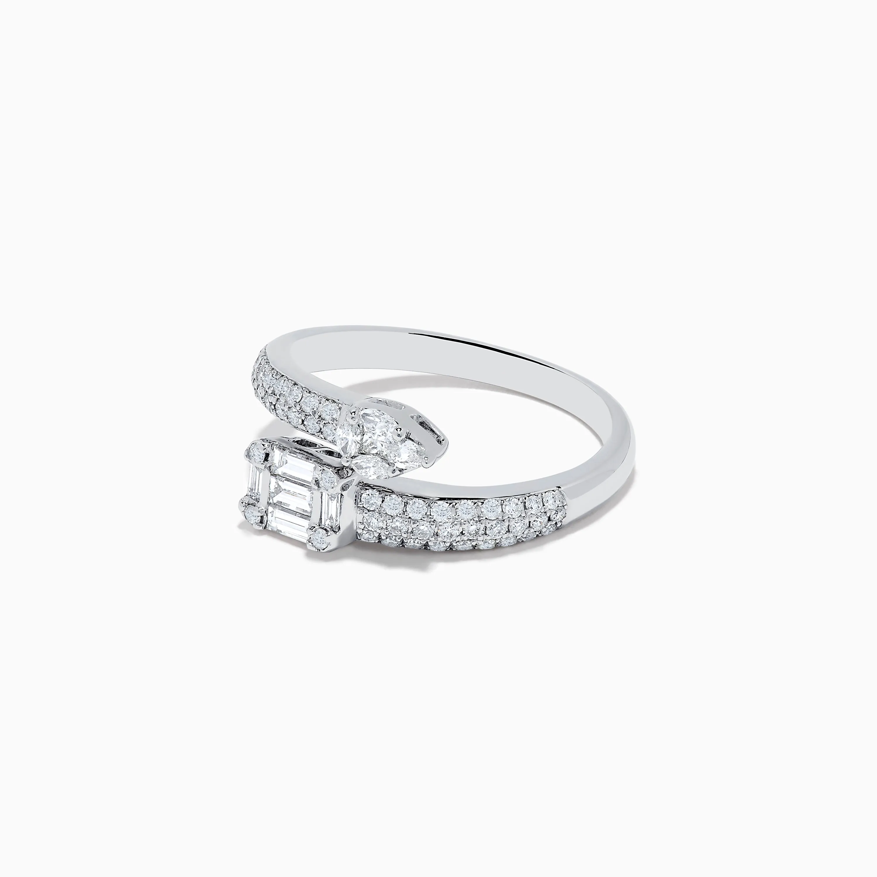 Classique 14K White Gold Diamond Bypass Ring 0.65 TCW sold by Effy product image thumbnail 2